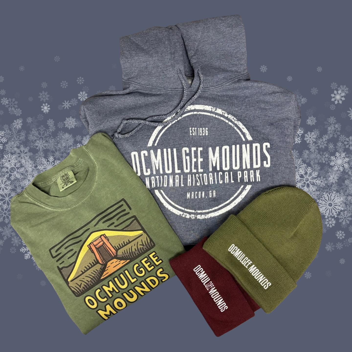 Baby, it’s cold outside… but our Ocmulgee Mounds gear will keep you warm AND (bonus) support the park ❄️
Available in store and online: https://www.ocmulgeemounds.org/shop
#ocmulgeemounds #shopandsupport