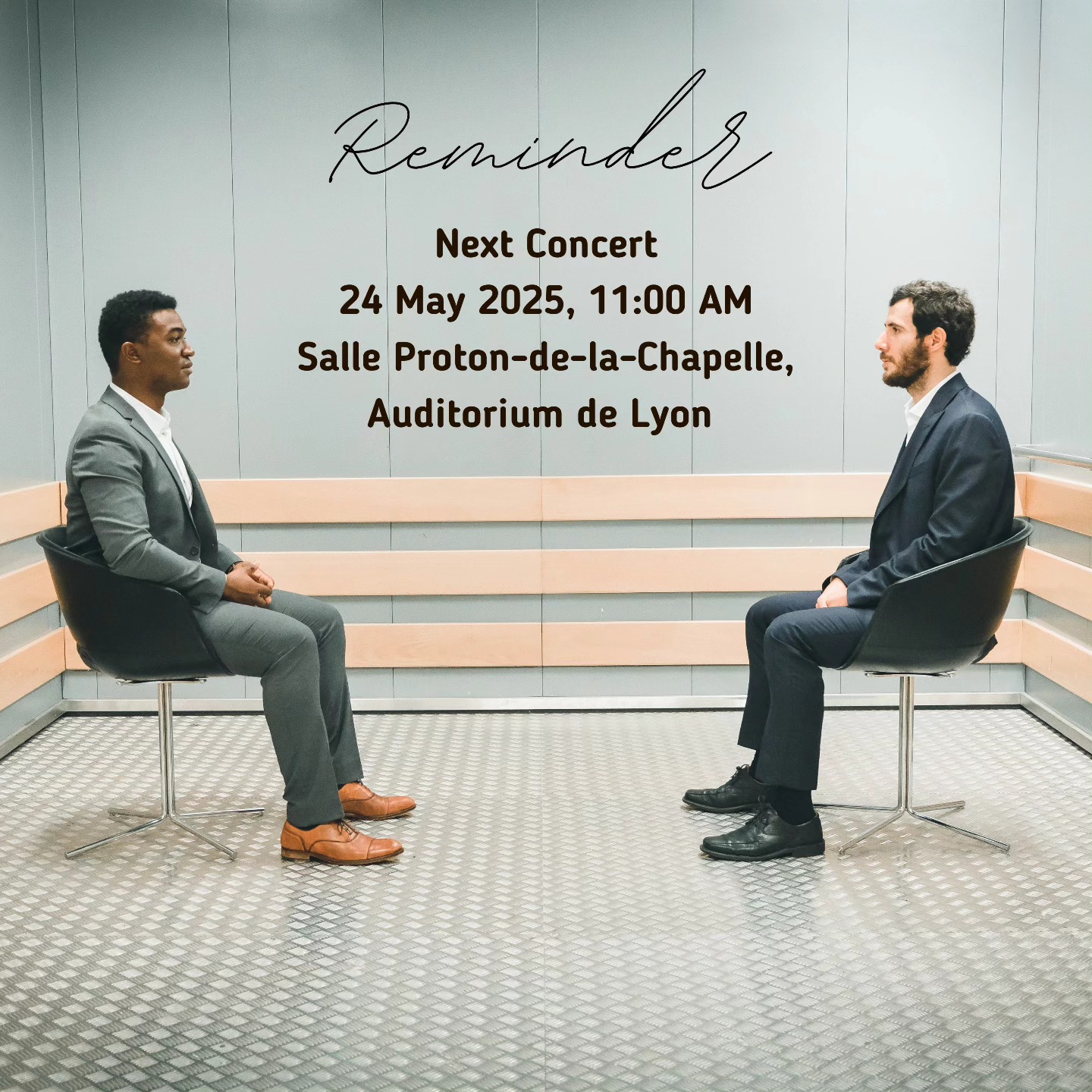 🎶 Concert Announcement 🎶
I’m very much looking forward to tomorrow’s recital at @auditorium.orch.nat.lyon (Auditorium-Orchestre National de Lyon), where I’ll be performing alongside my wonderful colleague and friend, Carlos Ferreira (@carlosferreiraclarinet).
It’s always a privilege to share the stage with Carlos — a musician of great depth and artistry. We’ll be performing a program that explores a wide range of colors and emotions, and we’re excited to bring it to the Lyon audience.
📍 Auditorium de Lyon
📅 24.05.2025, 11 AM
🎵 Clarinet & Piano Recital Rising Stars
We hope to see many of you there.
Photo: @ar.de.mar
#PedroEmanuelPereira #CarlosFerreira #ClarinetAndPiano #RecitalLyon #AuditoriumDeLyon #AuditoriumLyon #ClassicalMusic #ChamberMusic #LiveInLyon #ConcertAnnouncement #ClarinetRecital #PianoRecital #auditoriumonl #RisingStars
