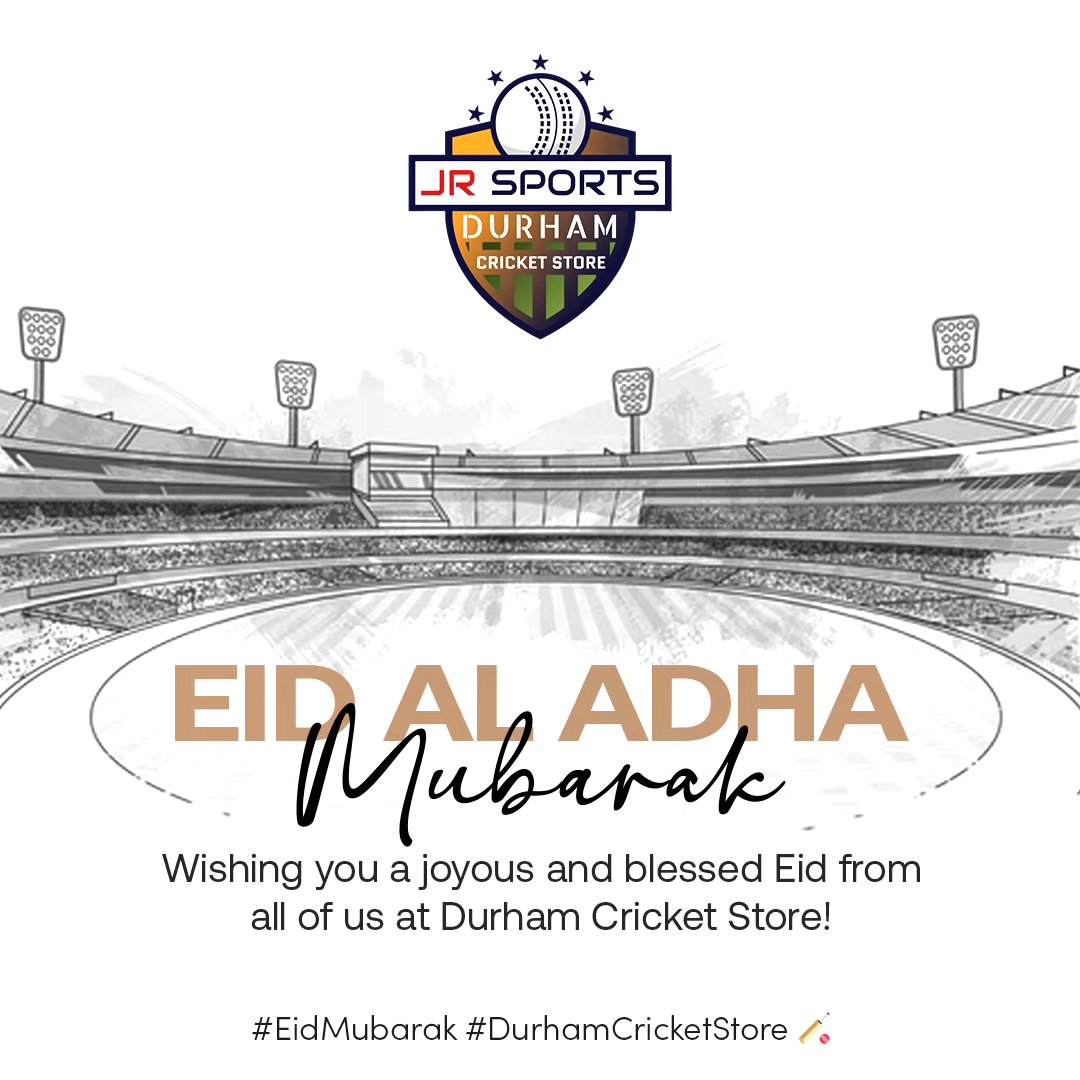 Wishing you all joy, peace, and prosperity this Eid Al Adha! 🌙🏏
#EidMubarak #CricketLove #CelebrateTogether #JoyfulMoments #EidVibes #CricketLife #shopnow #eidaladha #Eid2024 #BatAndBall #teamspirit #CricketFever #GameOn #BattingSkills #BowlingMaster #CricketGear #PlayHard #CelebrateCricket #durhamcricketstore