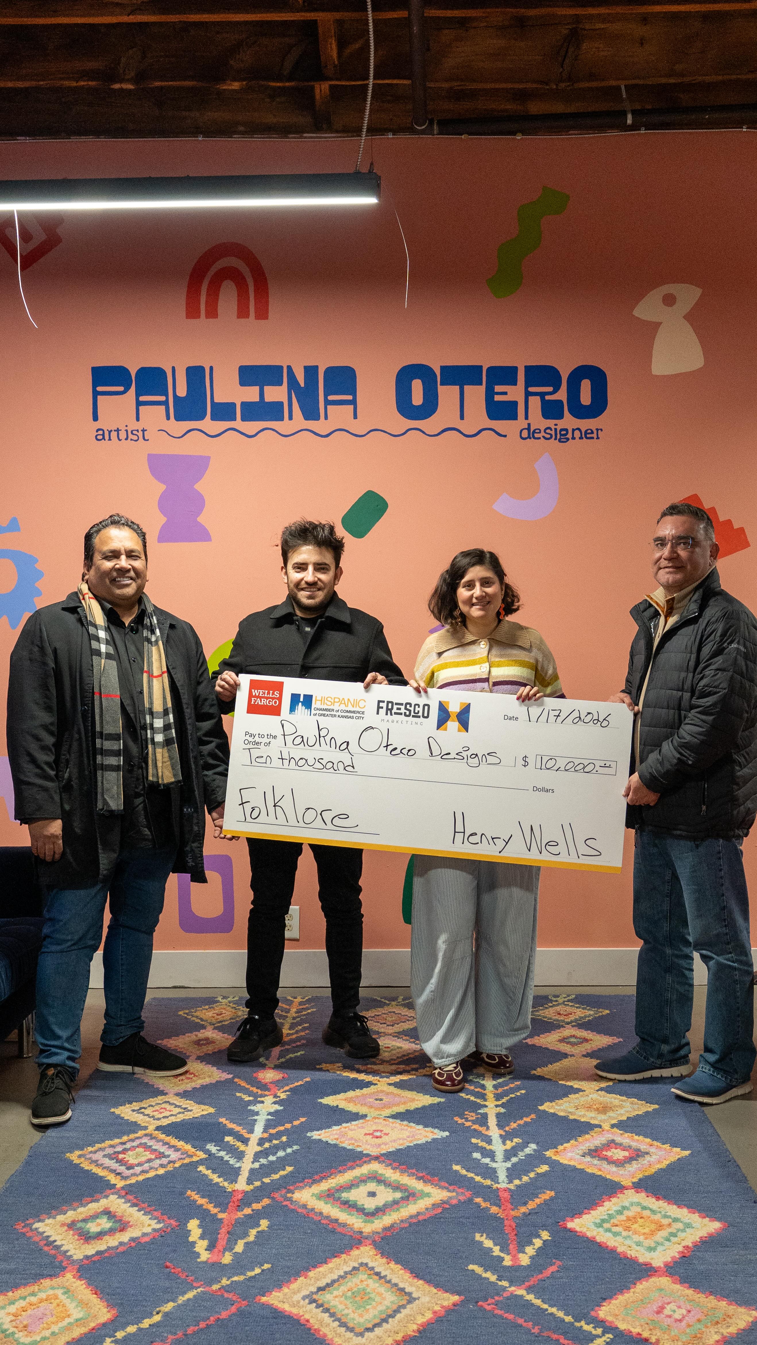 Folklore Grant presented by @wellsfargo
Grant recipient #1 - @paulina_otero_
#befresco #folklore #kansascity 🦩