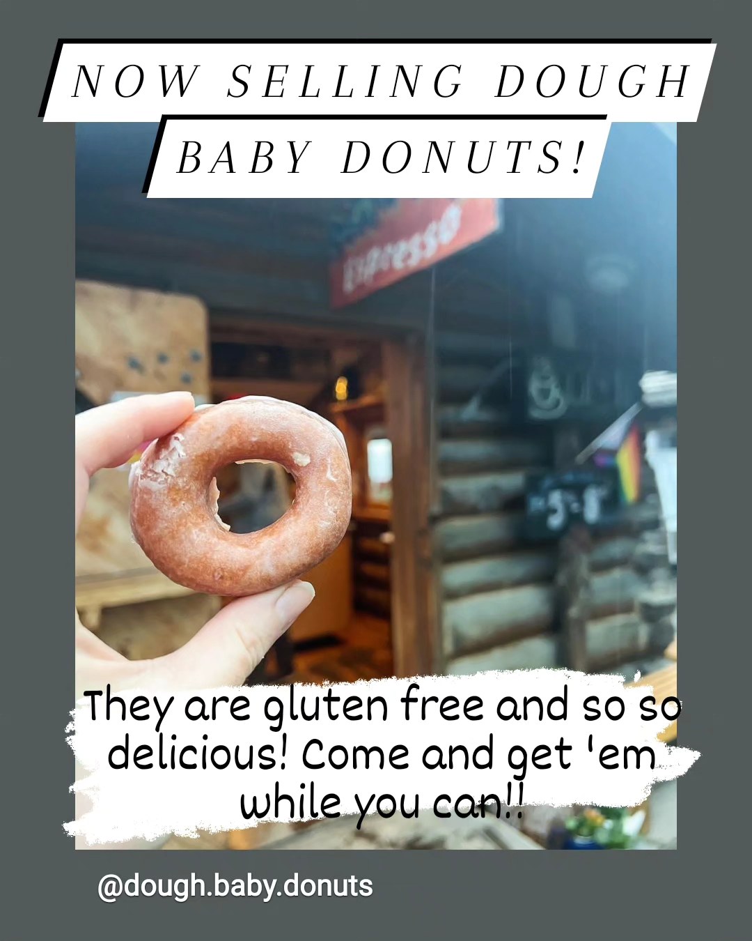 We have Dough Baby Doughnuts today! They are fresh and only available until they run out. Come and get 'em!
@tauri.in.homer
@dough.baby.donuts