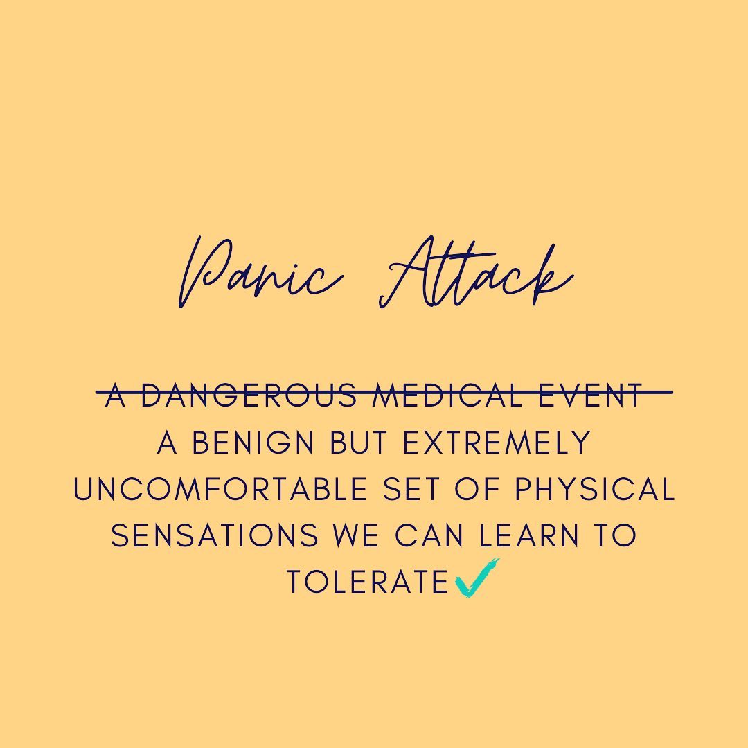 For whoever needs this myth debunked, a panic attack is not a medical event. It IS uncomfortable, but treating it as a danger in your response (e.g., by hyperventilating, going to the ER, staying away from triggers) will certainly reinforce the fear and keep the attacks coming.
~
An alternative is acceptance - once the early signs develop, validate that this is hard but will pass. Make space for the sensations, and let them roll through you. This is the fastest way through it, and the good news is that it doesn’t amplify the problem. I tell my clients that if they have a panic attack during our treatment or in session, I will not coddle them - I will give them a high five 🖐🏽
~
#anxiety #panicattack #recovery #mentalhealth #mentalhealthawareness #anxietyawareness #cbt #myth #science #anxietyrecovery #mindfulness #therapy #therapist #courage #exposuretherapy #ocd #socialanxiety #mentalhealth #psychology #righton