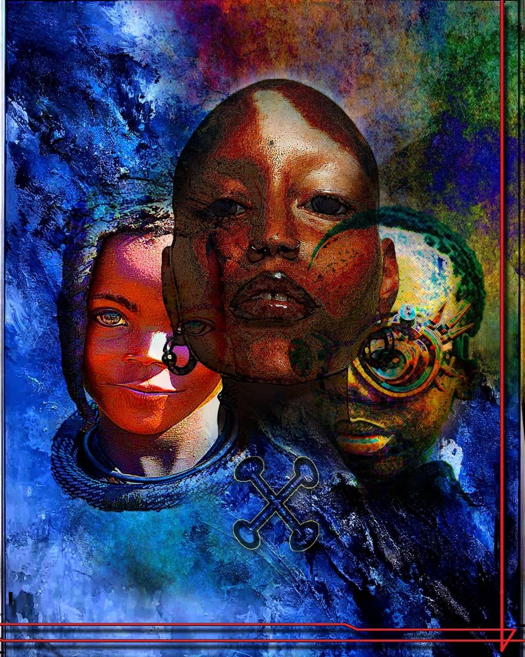 #You Are My Children, #latest #piece #endless faces #colors🎨 #instaartoftheday #photooftheday #adobelightroom #urbanphoto #digitalcolor #digitaldrawings #digitaldesigner #digitalpaint #abstractart #abstractpainting #abstract #instacollage #afropunk #afroart #blackart #africanamericanart #moreillustrations #photoshopcs6 #surrealism #space #creativeagency # #artistsoninstagram #instagramhub #illustratorsoninstagram