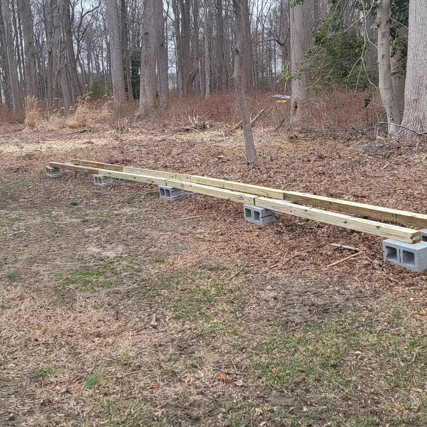 New bee yard setup and ready to go! This might be the last year of using individual bottoms. Two way pallets are starting to look more appealing 🐝 🐝 🍯