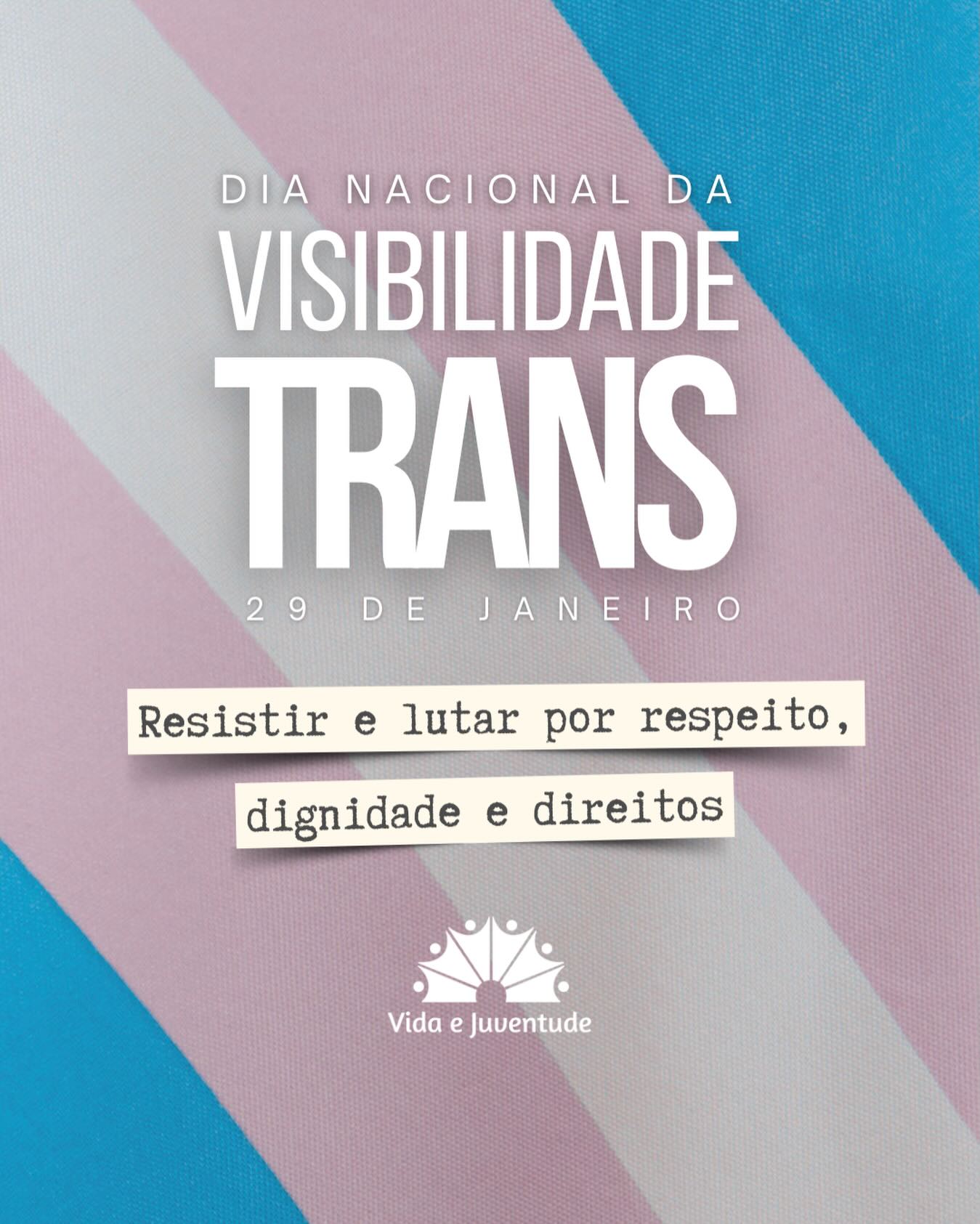🏳️⚧️ Dia da Nacional da Visibilidade Trans | 29 de janeiro
O Dia Nacional da Visibilidade Trans é uma data de afirmação, memória e luta. Mais do que reconhecer identidades, este dia convoca a sociedade a enfrentar as violências estruturais e as persistentes violações de direitos humanos às quais pessoas trans seguem submetidas no Brasil, como a exclusão do acesso à saúde, à educação, ao trabalho, à segurança e à plena participação na vida pública.
Neste 29 de janeiro, o Vida e Juventude reafirma seu compromisso com a defesa da vida, da dignidade e dos direitos das pessoas trans, reconhecendo que a visibilidade precisa caminhar junto com políticas públicas, justiça social e o enfrentamento contínuo de todas as formas de discriminação. Promover a visibilidade trans é fortalecer a luta por um país mais justo, plural e comprometido com os direitos humanos.
📲 Para conferir a matéria completa, acesse o site do Vida e Juventude.
🌐 www.vidaejuventude.org.br | Link na bio!
#diadavisibilidadetrans #diversidad #direitoshumano #vidastransimportam #vidaejuventude