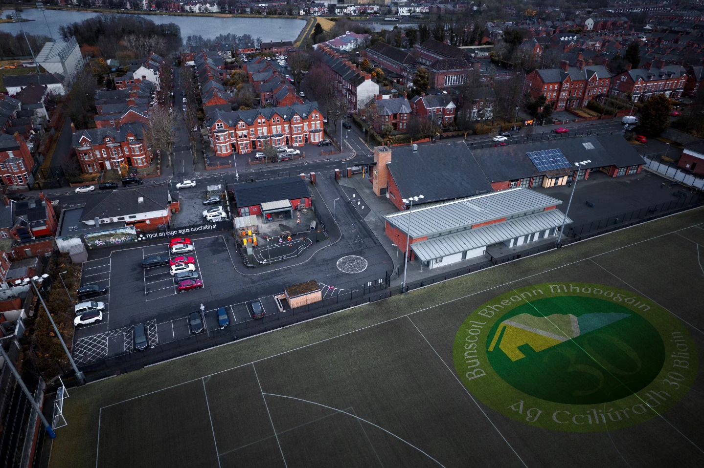 🌟 Capturing stunning views from above! 🌟
Using drone photography, we showcase schools and businesses from a unique perspective, creating eye-catching visuals that truly stand out. 🚁📸
In this project for Naíscoil & Bunscoil Bheann Mhadagáin, we took it a step further by adding their logo to the artificial grass—an innovative branding touch that promotes their school beautifully. ✨
Whether it’s for marketing, social media, or promotional materials, we’re here to make your space shine. Ready to elevate your brand?
📩 DM us to find out more!
#DronePhotography #AerialViews #CreativeBranding #SchoolMarketing #NaíscoilBheannMhadagáin