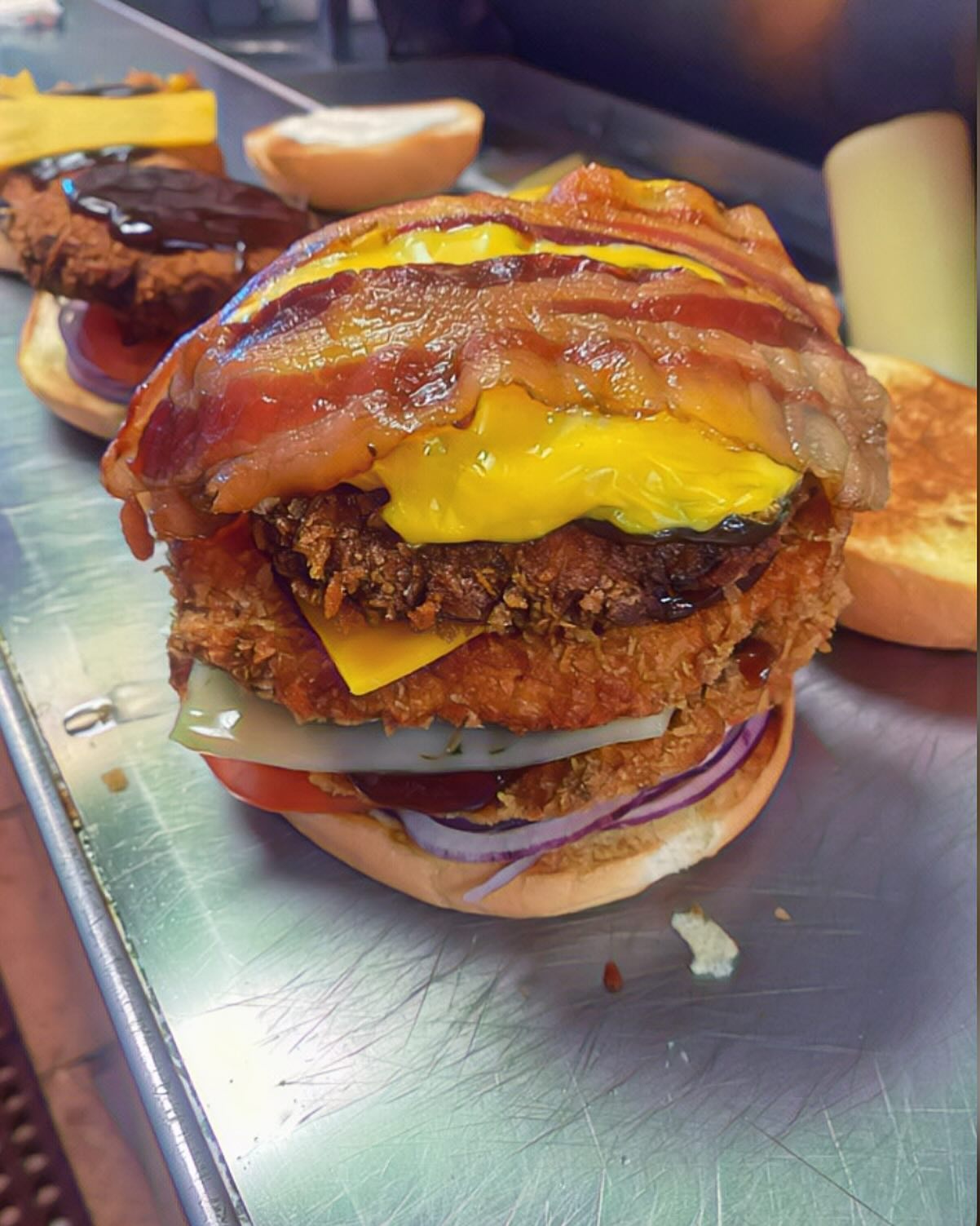 8 locations… Georgetown, Bellevue, Lynnwood, Cap Hill, Ballard, Federal Way, Lake Steven’s, and Kent . Get deep fried ! #katsuburger #seattleeats