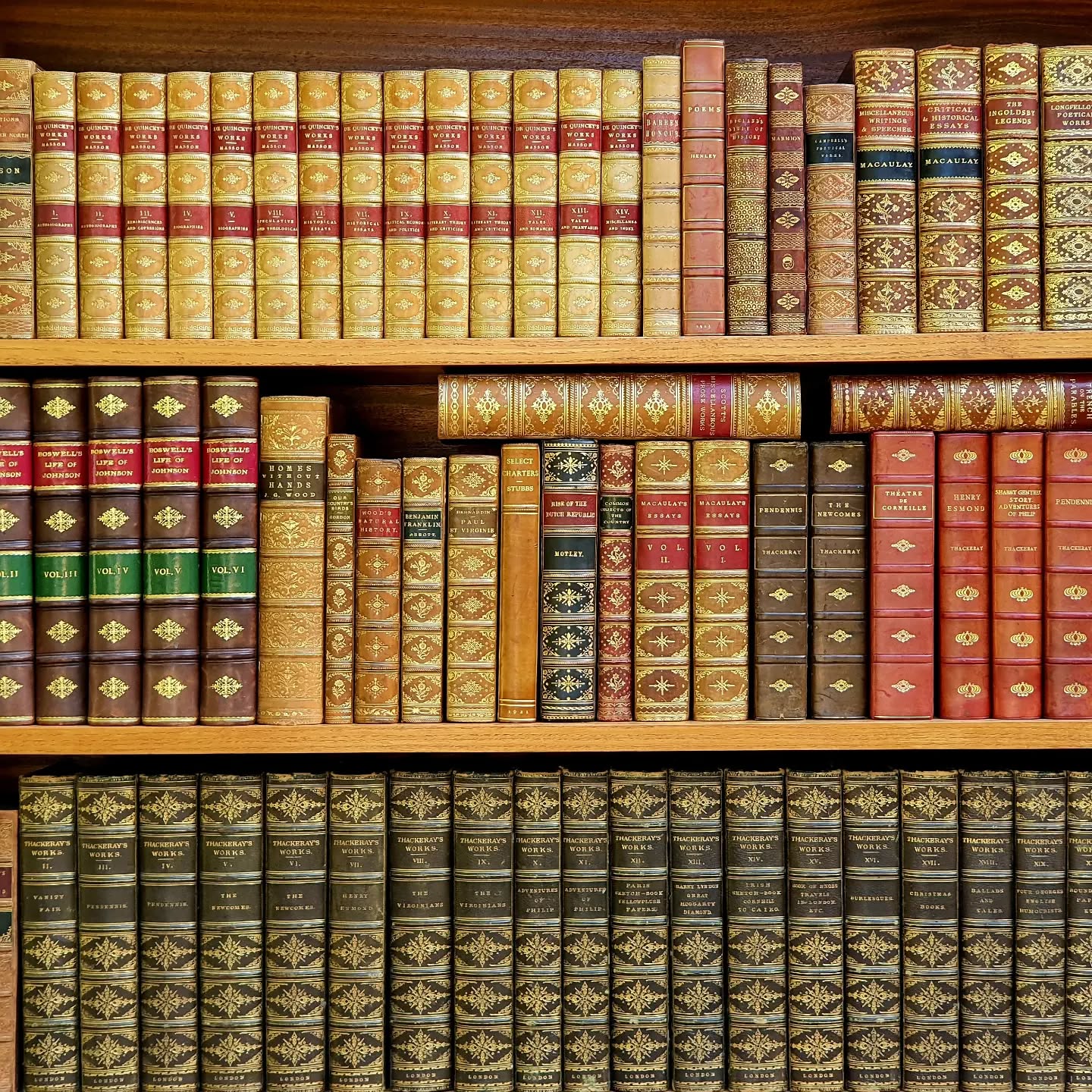 Single order for a discerning American customer, a collection of 77 very fine bindings. We may have gained a few metres of shelf space, but the bookshop has definitely lost some of it's glamour without these beauties. Better get back to the auction house...
📚 📚 📚
#tarringtonbooks #finebinding #rarebooks #finebindingfriday #bookworm #bookish #bookstagram #bookshop #bookshelf #bookstore #antiquebooks #rarebooks #antiquarianbooks #bibliophile #books #booksbooksbooks #bookaddict #bookaholic #bookgram #shelfie #leatherbinding #leatherboundbooks #bookworm #ilovebooks #bookphotography #oldbooks #bookphotos #bookshop #bookstore