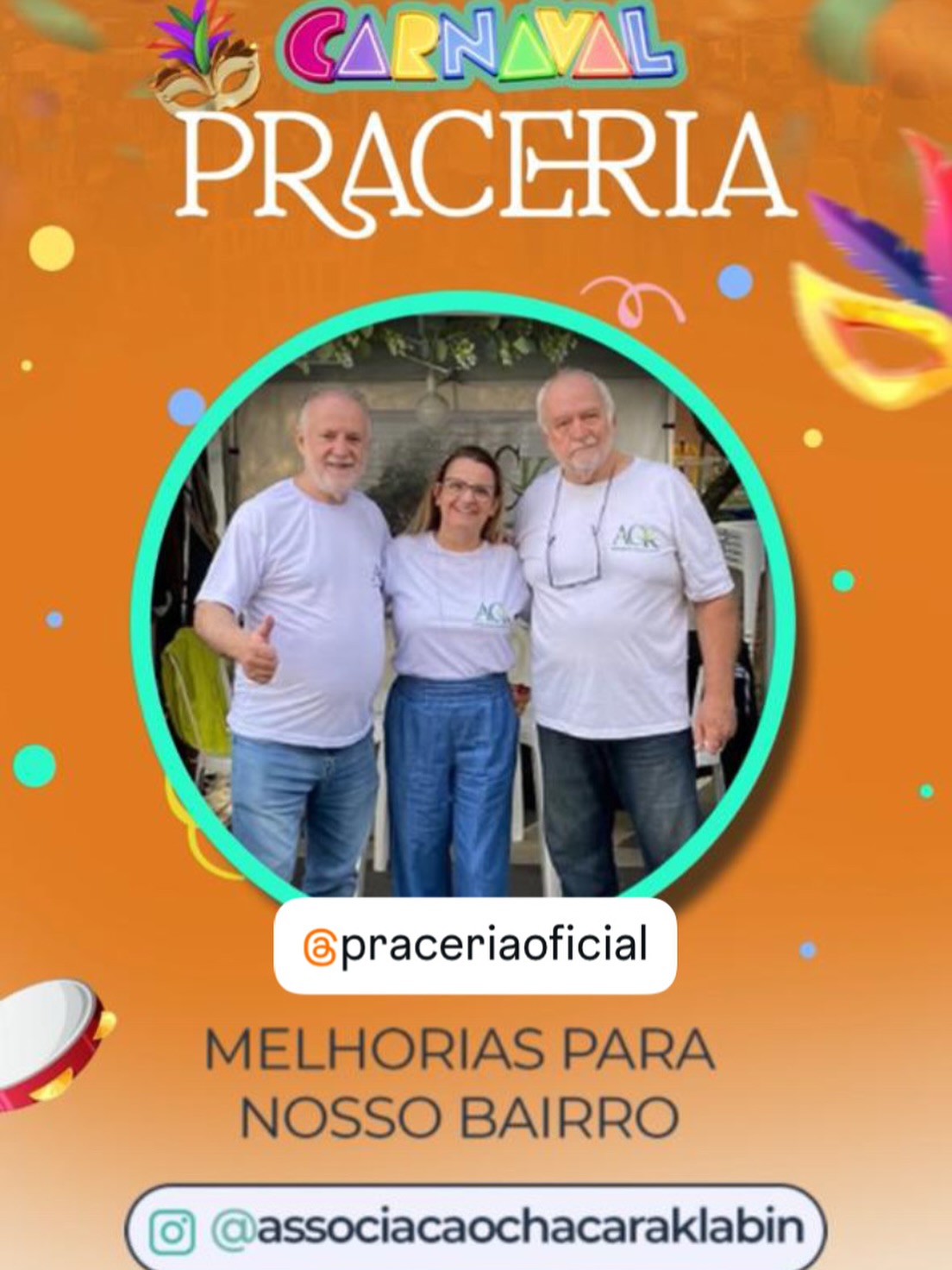 Olá, vizinhos e amigos da Chácara Klabin! ✨
No próximo sábado, dia 07, temos um encontro marcado na nossa habitual tenda da ACK na Praceria Klabin, das 10h às 19h! É com muita energia que trazemos spoilers dessa edição que será um ponto de encontro único para quem ama o nosso bairro e quer se conectar.
Este mês teremos a 1ª Caminhada da Praceria — inspirada no sucesso da nossa caminhada da ACK que vocês tanto pediram! Acontecerá no sábado e no domingo, das 9h às 10h, em parceria com o Studio Paulo Carvalho, com saída e chegada no Parcão. Além disso, serão distribuídos 1.000 balões (espalhados pelo evento) , videomaker no sábado registrando tudo em tempo integral e uma influencer no domingo fazendo a cobertura ao vivo dessa vibe especial. Fiquem de olho na panfletagem pelo bairro para não perder nenhum detalhe!
A Chácara Klabin é o nosso lugar e a ACK é a nossa voz, por isso venha visitar nossa tenda , levar suas sugestões para o nosso bairro e fortalecer nossa rede. Ainda tem muito mais por vir, vamos juntos? 🚀🚀🚀
#CaminhadaPraceria #QualidadeDeVida #LazerNoBairro #EventoNoParcão #ConexãoKlabin