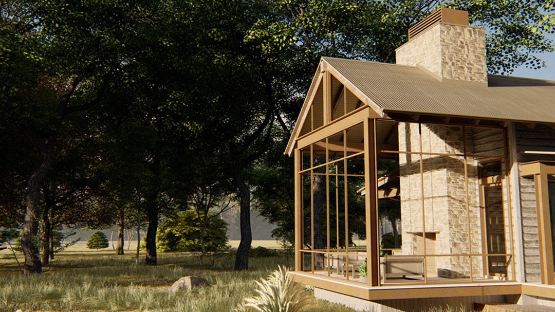 Ranch living...a screened-in porch to enjoy the great weather!