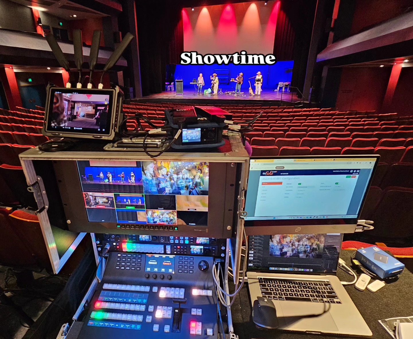 Set and ready for today's live event.