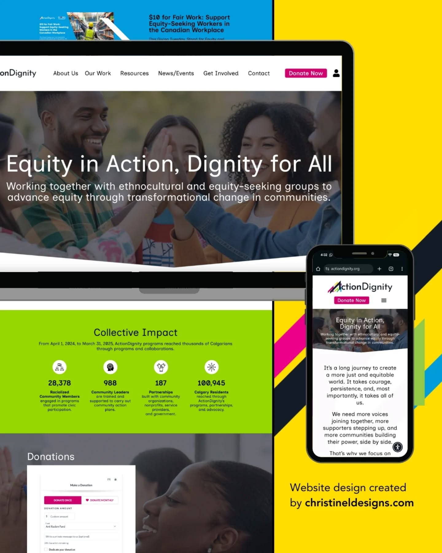 This is the #1 thing I say to my clients: The best design is the one you ACTUALLY use!
I believe nonprofit design should do more than look good.
It should feel inclusive, be easy to use, and help communities actually show up and engage.
This project was built with those values front and center to deliver a refreshed website + membership portal for @actiondignity that shares:
💛 Real community members reflected in the visuals
💛 Clear, conversational language that welcomes—not overwhelms with abstract jargon
💛 A membership portal designed to be used and explored, not forgotten
💛 Structure, accountability, and calm leadership behind the scenes
And the best part?
⚡ They didn’t just launch it—they shared it proudly! A website and resource hub they’ve shared with their community, at events, and with partners because it represents who they are and supports the work they do every day.
Design as a tool for access.
Process as a form of care.
Strategy rooted in respect for mission and capacity.
The site and portal are now actively used as a hub for resources, connection, and engagement, not just something that looks nice and sits quietly on the internet.
The biggest win wasn’t a single design choice. It was the process: Clear leadership, steady momentum, organized timelines, and zero guesswork with a million moving pieces.
This is what purpose-driven design looks like when it’s built to support real people, real work, and real impact.
If you’re a nonprofit that wants design to support your values, not add more complexity, I’d love to help! ✨ Send me a DM and let's chat to bring clarity, consistency, and impact to your digital presence.
#NonProfit #WebsiteDesign #WebsiteDesigner #CanadianBusiness
Shoutout to @jasminewilliamsmedia for copywriting and @radladyenterprises for development.