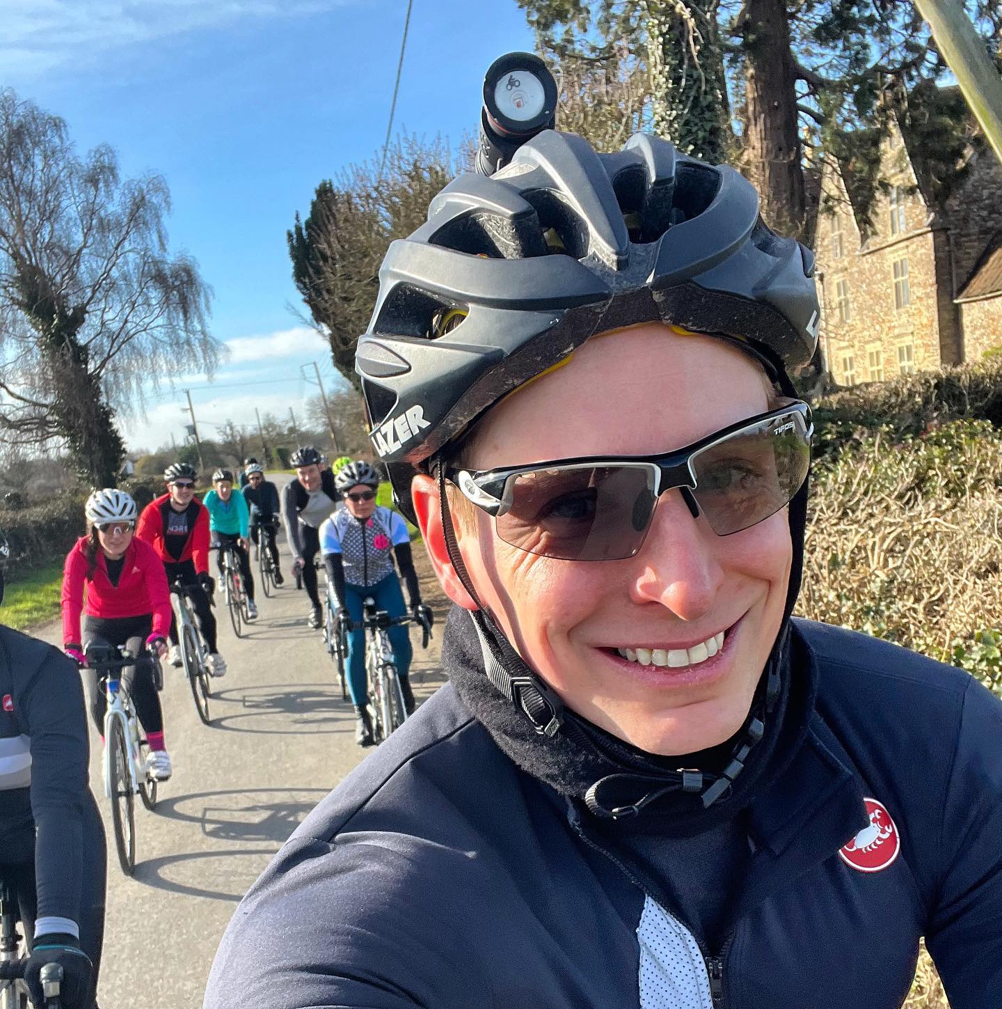W I N T E R W I N N I N G • Such a great shot taken here, capturing smiles, country lane, blue skies & squad goals 📸😎💚 Sunday rides done right with the @cliftoncyclingclub crew! #WinningTogether
•
•
•
•
•
•
•
•
•
•
•
•
•
#cycle #roadbike #roadbiking #roadriding #ukroadbiking #bristolroadbiking #roadbikingbristol #sunday #blueskies #springride #ukcycling #cycleuk #bristol #ridebristol #bristolroadbike #cycleclub #bristolcycling #cyclingbristol #sundaycycle #cliftonroadbiking #cliftonbristol #bikes #CCC #TeamCCC #CliftonCyclingClub #socialfitnessbristol