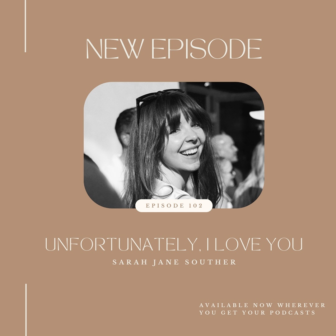 I am obsessed with @unfortunatelyiloveyou with Sarah Jane Souther at the lead. To say Sarah Jane has a way with words majorly understates how she (and her writing collective-mates) put language to what it’s like to be in love with someone (or something) that doesn’t love you back.
“Old flames and exes. Friends and family members. Places. Cats.”
Prepare to fall madly in love.
Available everywhere you find your podcasts ✨