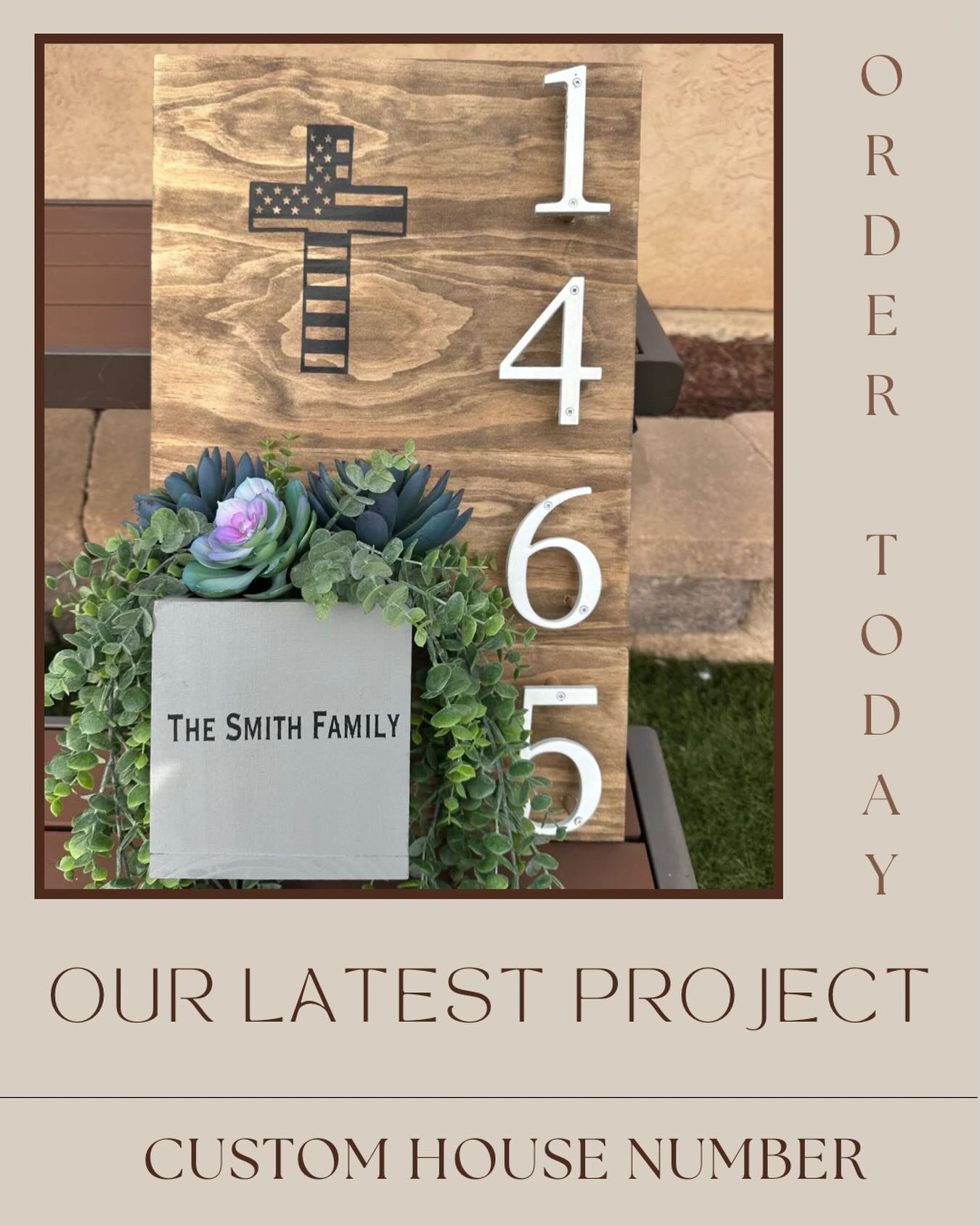 Take a look at one of our most recent projects! This custom house number sign comes with extruded house numbers and a detachable floral box!
Get your custom order in today!
Link in bio