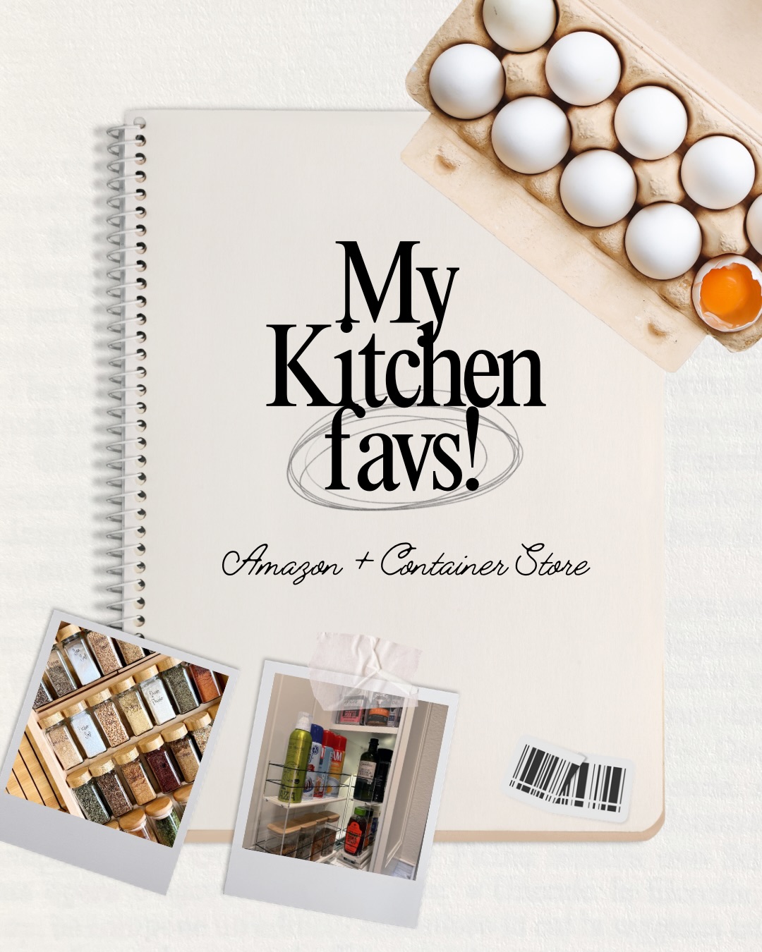 Our product favorites from our most recent project ! What are your kitchen organization must haves?💞 #kitchenorganization #homeorganizing #organizationhacks