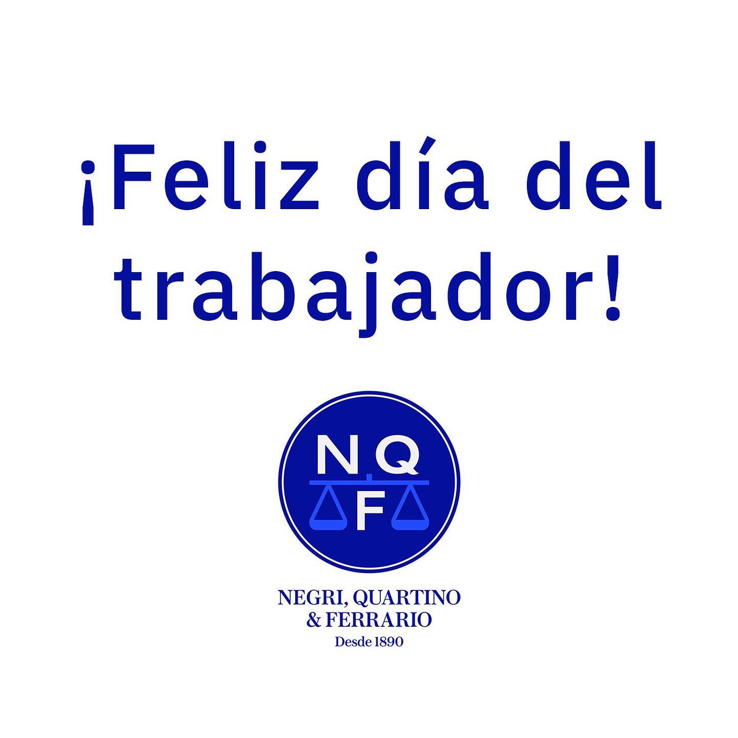 A todo el equipo y colaboradores de NQF les deseamos un ¡muy feliz día del trabajador! Gracias por sus contribuciones, compromiso y dedicación.
#diadeltrabajador #nqf #NegriQuartinoyFerrario #balanzas #scales #uruguay #primerodemayo