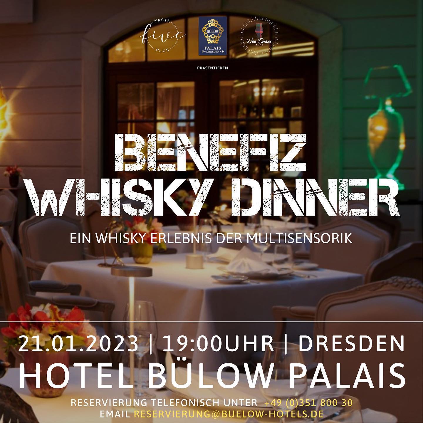 🇩🇪 Ein Benefiz-Whisky-Dinner als Erlebnis der Multisensorik.
Das @buelowpalais in Dresden und die Morgenstern Lutz Frischmann Stiftung laden Sie herzlich zu einem einzigartigen Charity Whisky Event mit Hinsicht auf das multisensorische Erlebnis des schottischen "Wasser des Lebens" ein. @andreas_kuenster und @weedramfife begleiten durch das Programm und @sven_vogel_sv zaubert ein hochklasssiges Essen. Link in Bio.
* * *
🏴 A charity whisky dinner as a multi-sensory experience.
The @buelowpalais in Dresden and the Morgenstern Lutz Frischmann Foundation cordially invite you to a unique charity whisky event with regard to the multi-sensory experience of the Scottish "water of life". @andreas_kuenster and @weedramfife guide you through the program and @sven_vogel_sv is doing his magic at a high class dinner. Link in bio.
#whisky
#whiskyexperience
#whiskylover
#whiskygram
#whiskyporn
#buelowpalais
#andreaskuenster
#craigellachie
#royalbrackla
#aberfeldy