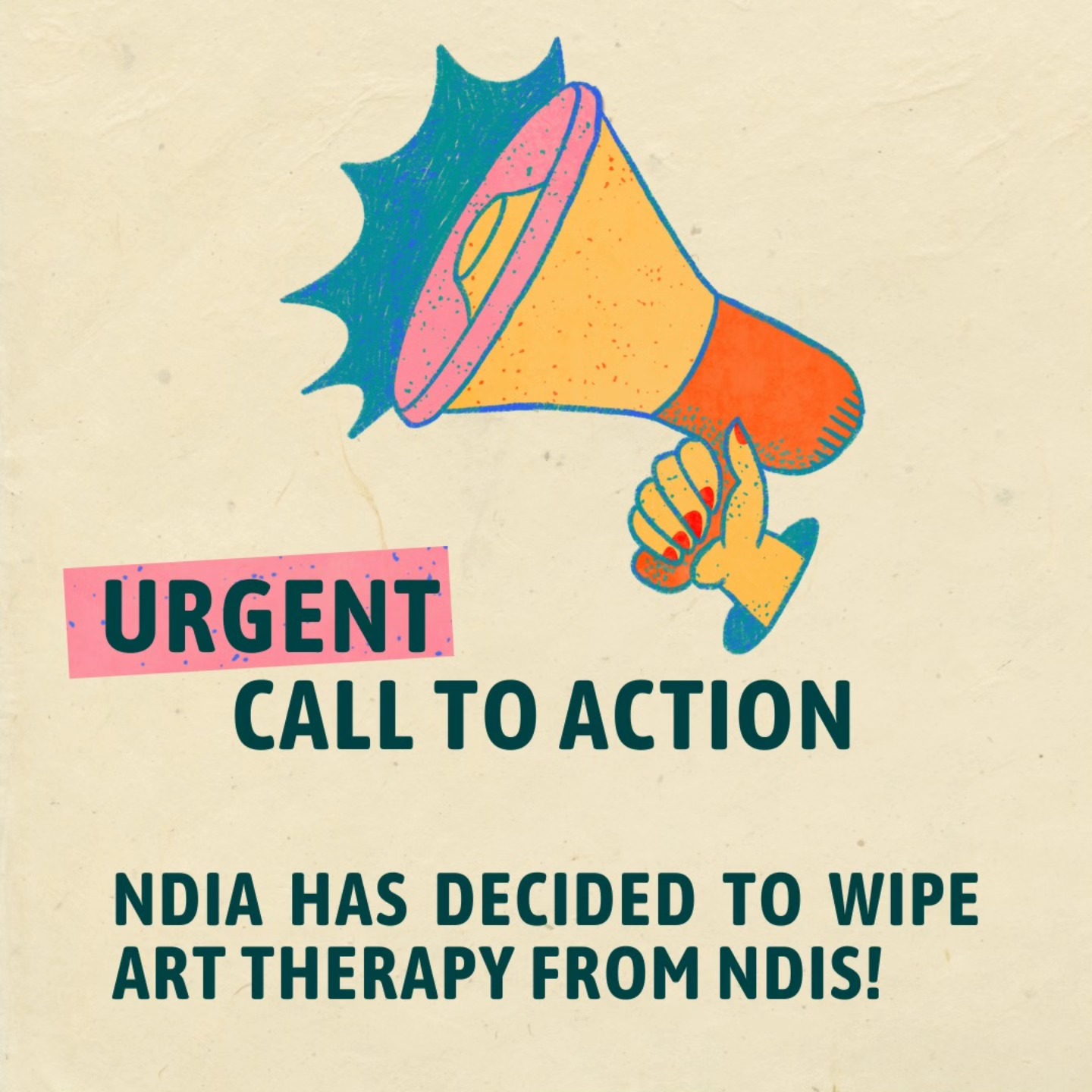 Creative Therapists are shocked by the NDIA’s decision to cut art therapies from NDIS (National Disability Insurance Scheme) plans, with less than a weeks notice.
We are coming together to campaign against this decision, while encouraging all to voice concerns to relevant authorities.
This includes to your:
- local member of Parliament.
- The Chair of the Board of the NDIA: Mr Kurt Fearnley admin@kurtfearnley.com
- NDIS
I have written out a letter that you can use/ adapt to send to the above on my Linkdin. Will put link in bio.
#ndia #ndis