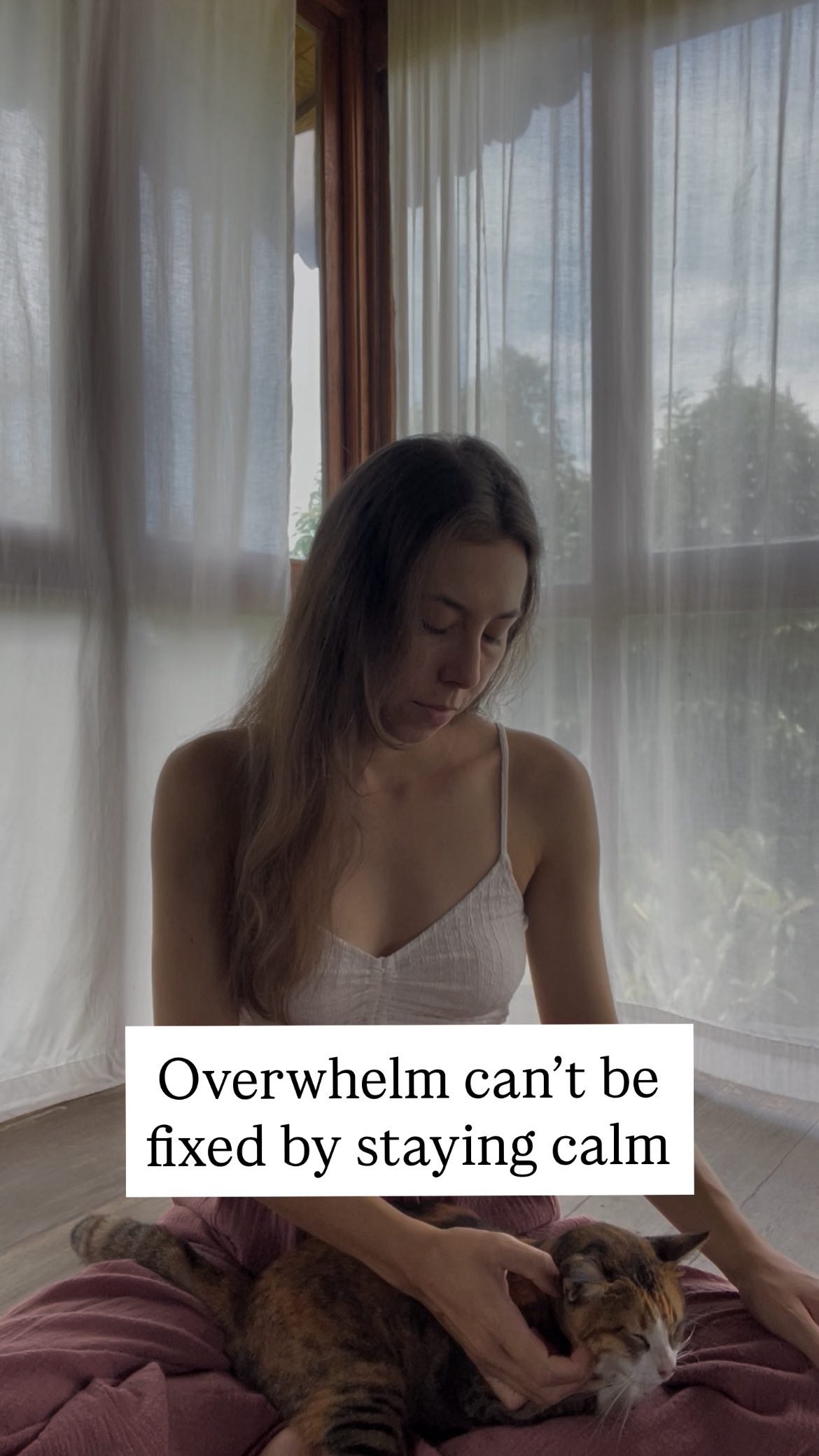 In moments of overwhelm, we’re taught to regulate by calming down. Which looks like:
slow breaths, soothing, grounding, so we can recenter.
And yes, that matters.
But overwhelm often isn’t a lack of calm.
It’s a nervous system that feels overloaded, flooded, and unable to hold what’s moving through it.
🎈What if, instead of rushing to escape overwhelm, you gently increased your capacity to stay with it?
We don’t need to banish overwhelm.
We need to acknowledge it, make space for it, and let the body know:
I can hold this. I can manage this. I am safe here.
You don’t need to escape overwhelm - you need to expand.
☝🏼 Try this guided somatic practice to help you build capacity and meet overwhelm with more support.
#Capacity #Regulation #Overwhelm #SomaticPractice #NervousSystemSupport