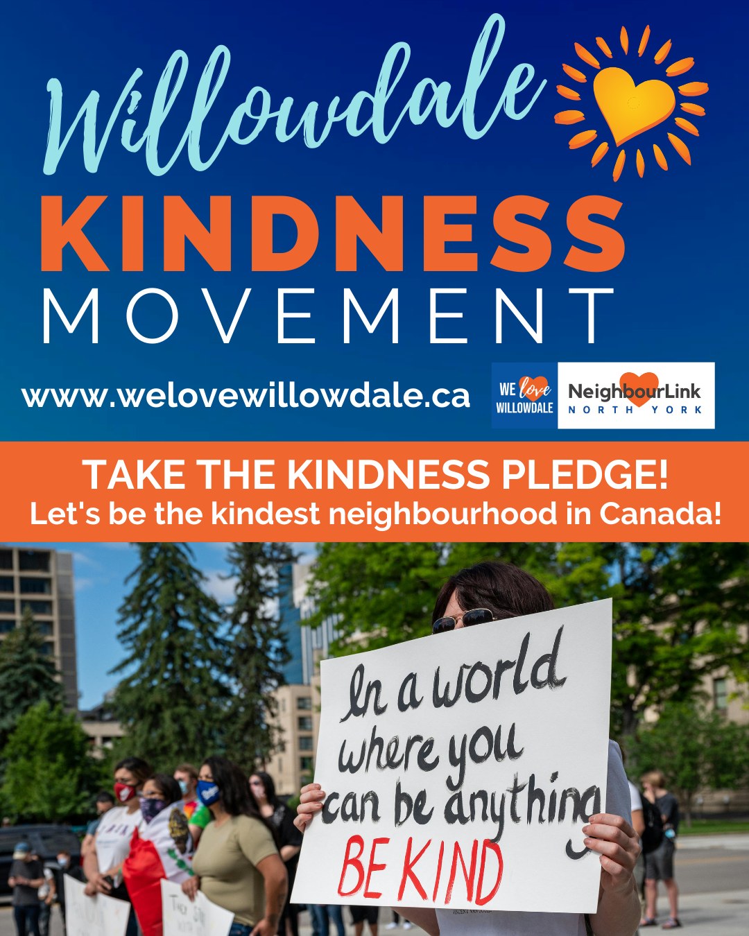 As we step into February, we also step into Kindness Month. In 2022, we launched the Willowdale Kindness Movement to highlight and celebrate acts of kindness in our community. We've seen time and time again how kind our community can be, so we've got a few ideas for you to kick things off during Kindness Month!
1. Participate in our Nourish a Neighbour program and pay a meal forward. Learn more at www.neighbourlink.org/nourish (link in bio)
2. Donate a non-perishable food item to one of our community food drives at Tuft’s Your Independent Grocer, Lansing United Church, St. Edward the Confessor Parish and Alterna Savings Yonge & Steeles
3. Share this post to raise awareness and spread the word about NeighbourLink North York! You never know who in your network may be interested in volunteering, supporting or participating in our programming.
Visit www.welovewillowdale.ca to learn more about the Willowdale Kindness Movement! You can take the Kindness Pledge, share a story of kindness you’ve experienced and more!
#WeLoveWillowdale #NeighboursHelpingNeighbours #Community #NorthYork #Kindness #Charity #KindnessMonth #February
