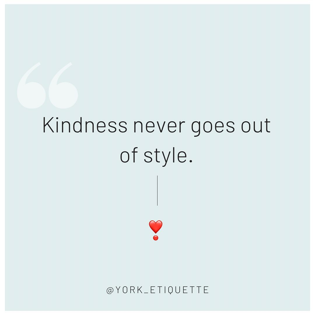 ✨Will you spread some kindness today?✨
*
*
#manners #bekind #kindnessmatters
#etiquette #etiquettetips #etiquettecoaching #etiquettetraining #etiquetteexpert #etiquetterules #etiquettetrainer #etiquettelessons #businessetiquette #etiquettecoach
#etiqueta #instakind #softskills
#etiquettetrainer #lifeskills #alwayslearning #image #confidence #socialetiquette #diningmanners #instatip #protip