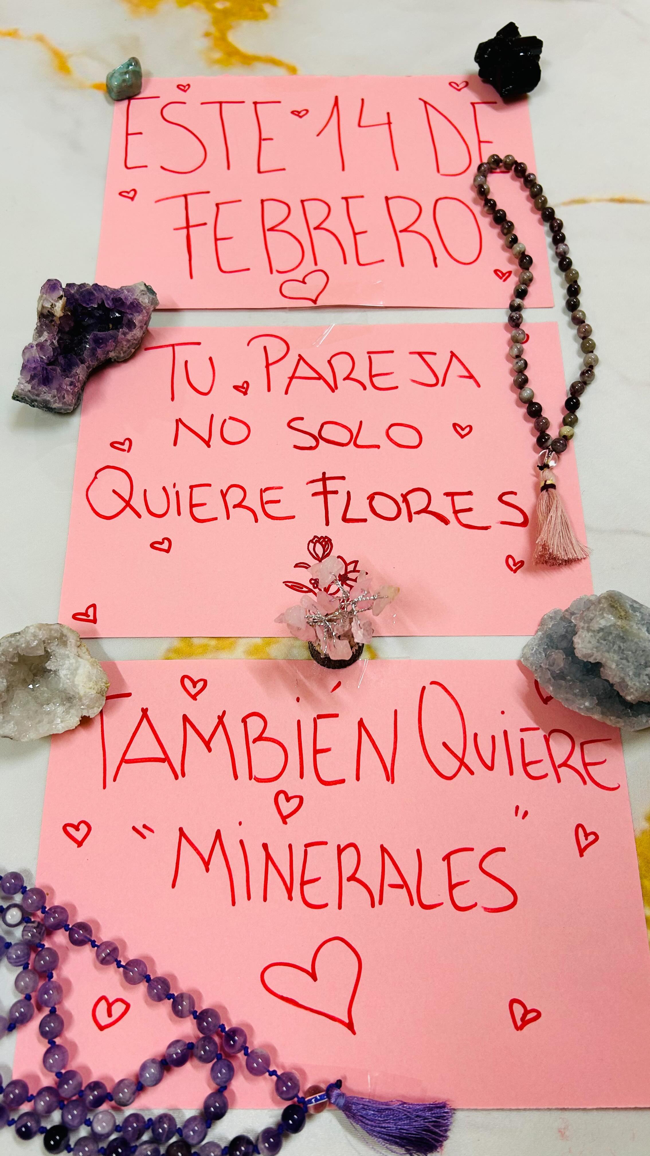 Amor, intención y energía ✨
Minerales elegidos con propósito 💎
Este 14 de febrero, regala un detalle con alma 🤍
#regalo #14defebrero❤️ #sanvalentín #espiritualidad #minerales