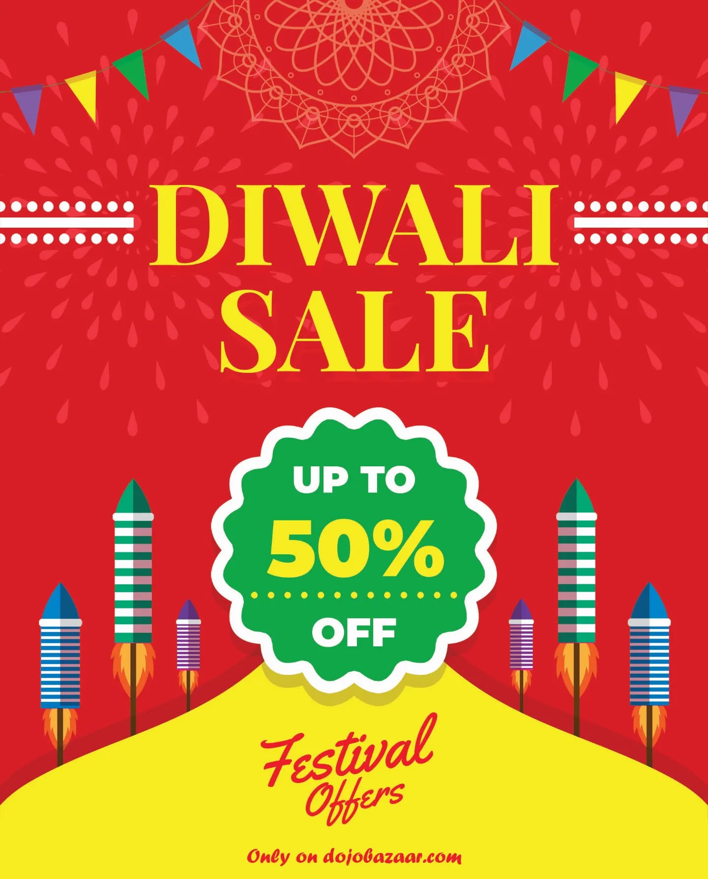 Happy diwali to everyone from Dojobazaar Team.
Introducing Diwali Mega Quest. From 22nd - 26th October, 2022. Quest details are as follows:
Sale 1
Starts from 5:00AM - 9:00AM
Offers up to 80% OFF
Sale 2
Starts from 1:00PM - 3:00PM
Offers up to 50% OFF
Sale 3
Starts from 6:00PM - 9:00PM
Offers up to 30% OFF
Note: there will be limited stock per session, be the first one to get the deal.
-----------------------
The Diwali sale will be 50% OFF at all times.
Enjoy and win the quest.
.
.
#diwali #diwaliquest #diwalisale #diwalioffer #diwaliclearancesale #happydiwali #happydipawali #dojobazaar #dojobazaarteam #dojobazaardiwali #diwalidojobazaar #clearancesale #sale #diwalipricedown #offers #shoppingoffers #pathaan #srk #shahrukhkhan #salmankhan #bigboss #ronaldo #messi #football