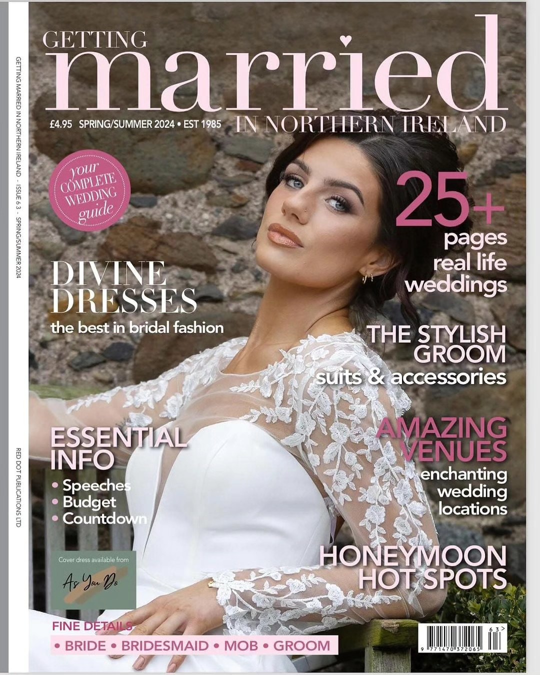 Nice to see one of our photos on the front cover of the most recent @gettingmarriedni magazine 📸🙌
.
.
.
.
.
#gettingmarriedni #weddingphotographyni #weddingnorthernireland #weddingvideographerni #weddingireland