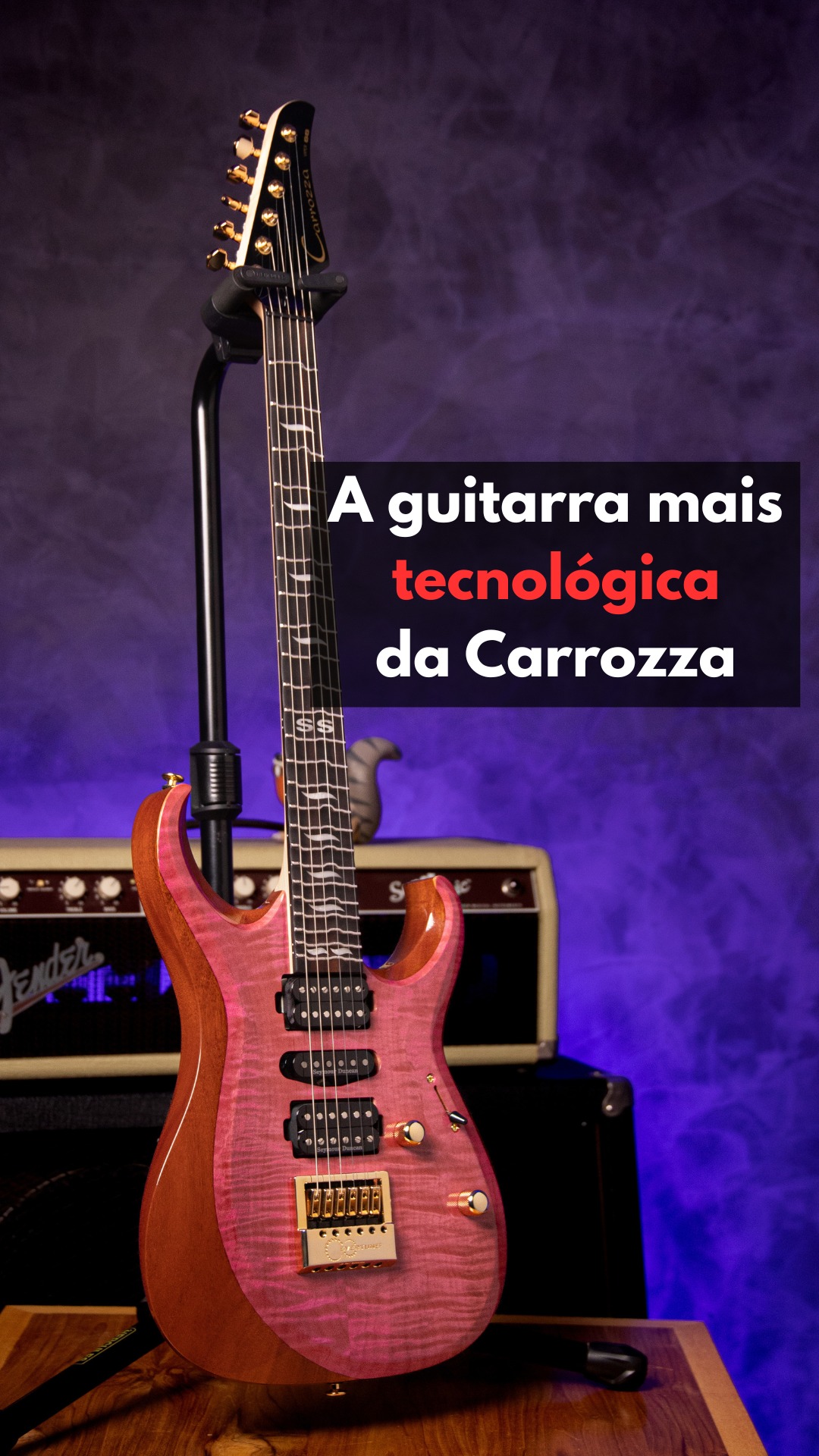 Essa é a guitarra mais tecnológica já desenvolvida pela Carrozza, pensada para quem busca precisão absoluta, estabilidade e versatilidade.
A Viper SST reúne soluções que resolvem problemas clássicos da guitarra elétrica. Ela conta com trastes True Temperament, que mantêm a entonação correta em todas as notas e em todas as regiões do braço, eliminando os pequenos desvios comuns da afinação tradicional. A ponte Evertune garante afinação estável em qualquer situação, independentemente da pegada, variação de temperatura ou intensidade de execução.
Outro grande diferencial é a chave HyperSwitch da Seymour Duncan. Com ela, é possível criar e salvar diferentes combinações entre os captadores diretamente pelo aplicativo no celular, ampliando drasticamente as possibilidades de timbre sem a necessidade de modificações físicas no instrumento.
A construção traz corpo em mogno, top em flamed maple, braço em maple e escala em Brazilian Rosewood, escolhidos pela estabilidade estrutural e pela confiabilidade do conjunto ao longo do tempo. Cada detalhe foi pensado para garantir conforto, consistência e segurança no uso prolongado.
A captação é Seymour Duncan, com ’59 no braço, SSL-2 no meio e ’78 na ponte, oferecendo uma paleta sonora ampla, equilibrada e extremamente versátil, que vai do clean definido aos drives mais encorpados com clareza e resposta.
O conjunto se completa com nut Graph Tech e tarraxas Gotoh com trava, trazendo praticidade na troca de cordas, precisão na afinação e tranquilidade no uso diário.
Essa é uma guitarra para quem busca tecnologia a favor da música, sem complicação, com soluções que realmente funcionam no dia a dia.
⚡ Pronta entrega
📩 Mande uma mensagem para saber mais
#guitarradeluthier #guitarrabrasileira #seymourduncan #Gotoh #evertune