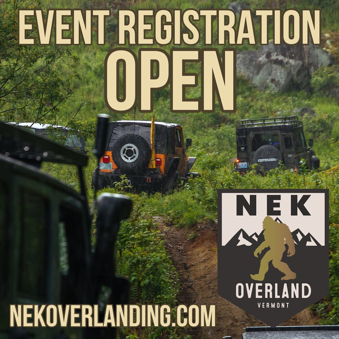 Registration for this years events is officially open. Register at NEKOverlanding.com #overlanding #adventuretravel #offroading #offroadnewengland