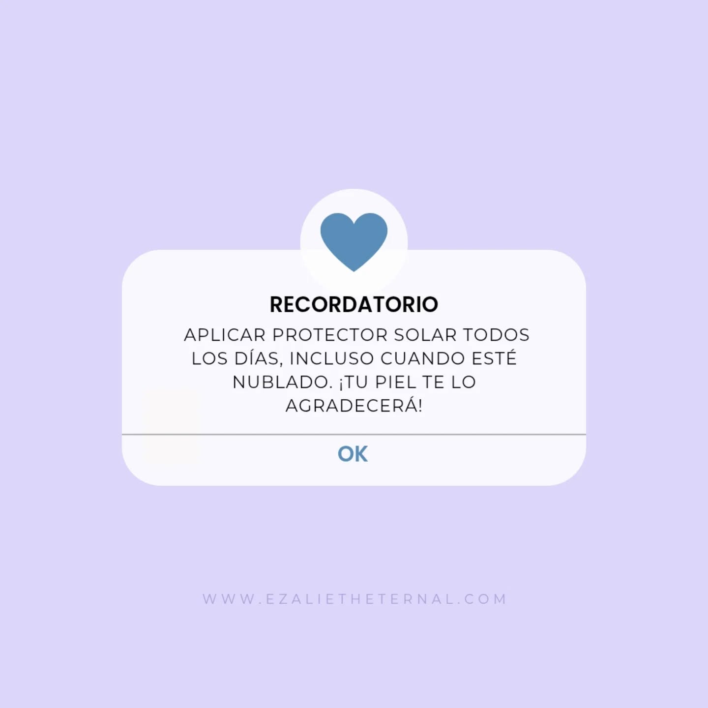 RECORDATORIO 🔔
.
.
.
.
#ezalietheternal #cuidadofacialycorporal #cuidadodelapiel #guayaquil #skincare