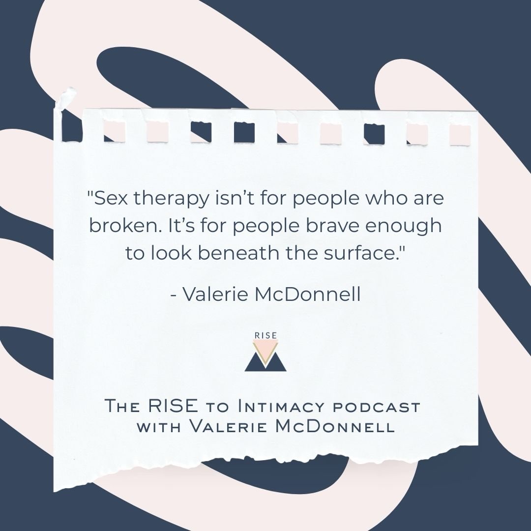 Sex therapy isn’t about “fixing” you.
It’s about understanding what your nervous system, your body, and your relationship have been trying to say all along.
Avoidance becomes a habit that’s all too easy to pursue.
It may feel safer in the moment.
But turning toward every part of yourself and changing the patterns that keep you stuck, takes real courage.
#risetointimacypodcast #risetointimacy #couplestherapy #rvatherapist #couplesgoals❤️