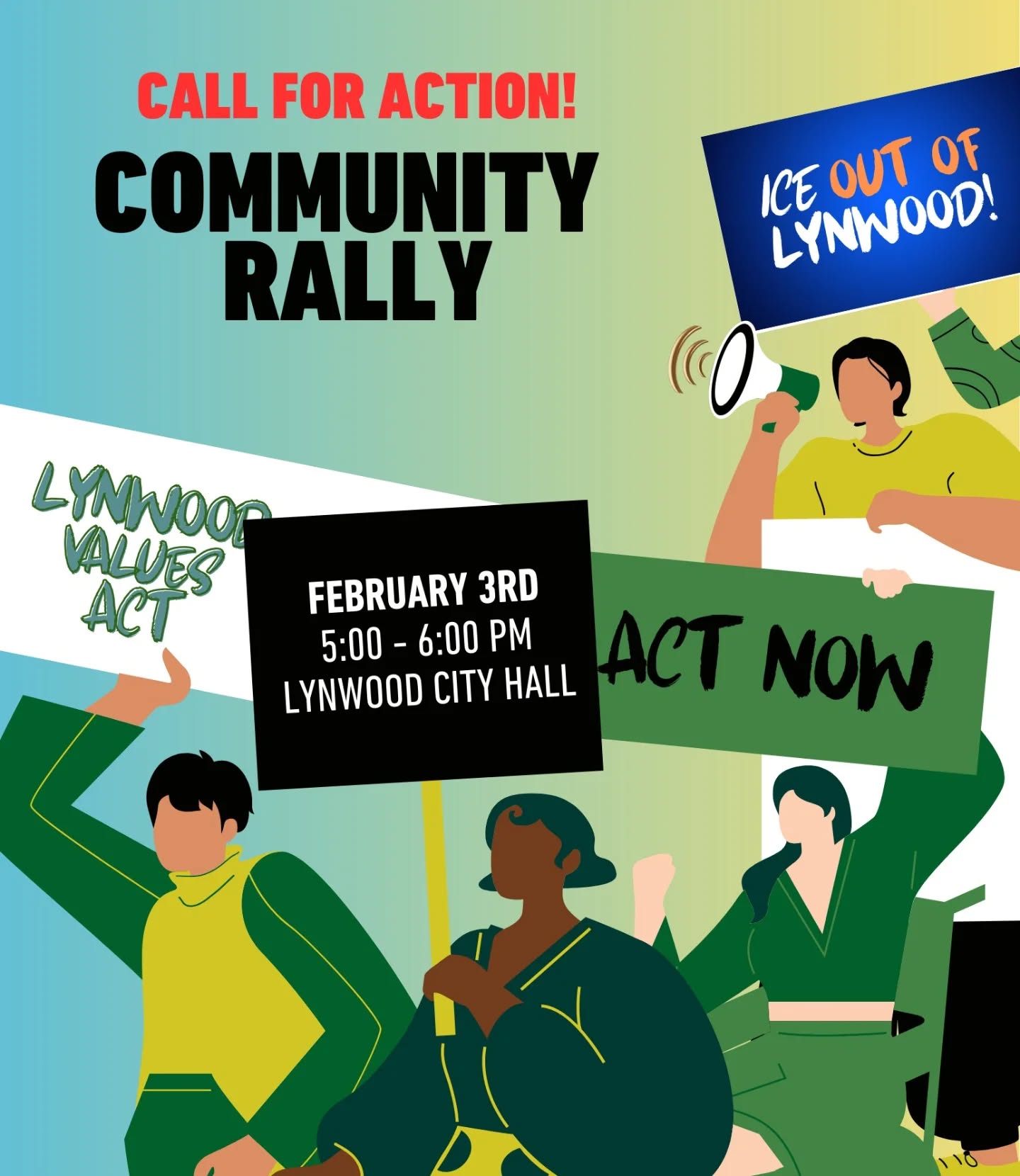 We demand that the City Council agendize and pass the 𝐋𝐲𝐧𝐰𝐨𝐨𝐝 𝐕𝐚𝐥𝐮𝐞𝐬 𝐀𝐜𝐭, a resolution that would prohibit city funds and resources from supporting ICE operations. Please join us, attend the City Council meeting, and demand that @gabbycamacho @juanforlynwood @councilwomanavilamoore @ritasotolynwood @lgc.12 do more to support our community. Lynwood deserves better! #StrongerTogether