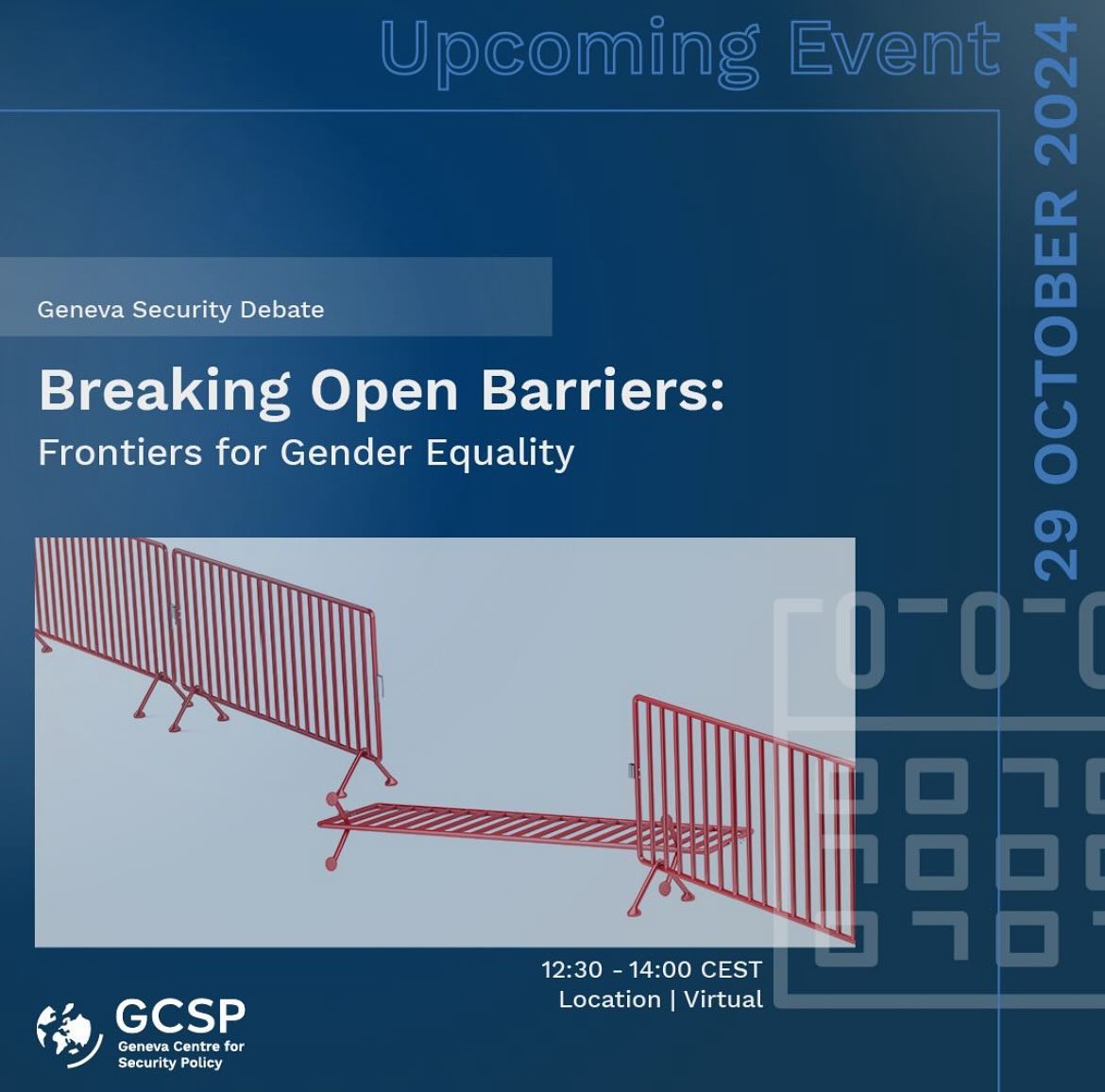 From inspiring individual leadership to leadership across the multi-lateral system, what barriers have been broken to advance gender equality and what is needed now at a time of backsliding on women’s rights and rising inequality and insecurity?
As the world faces increasing inequality and setbacks in women’s rights, join us for a crucial debate on gender equality, leadership, and progress.
📆 29 October 2024
⏲️ 12h30 - 14h00 CEST
📍 Hybrid: Switzerland & online
The expert panel will explore the political, economic, and technological frontiers for gender equality, featuring Ambassador Yvette Stevens and other distinguished speakers.
🔗 Sign up now: https://bit.ly/3BKX99O