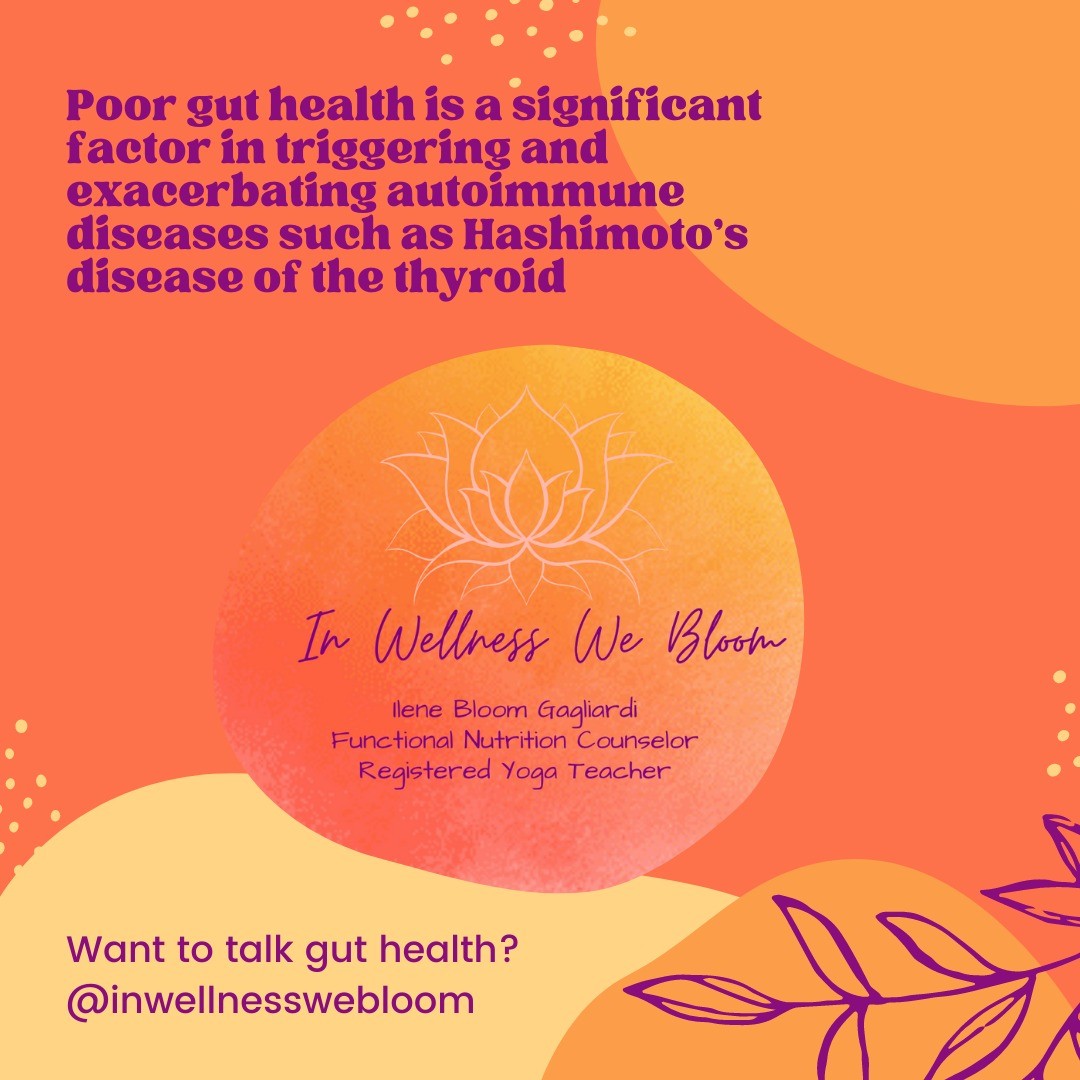 Inflammation from foods that don't agree with your particular system have the ability to trigger autoimmune disease that you may already have or are developing. Gut health and inflammation go hand in hand.