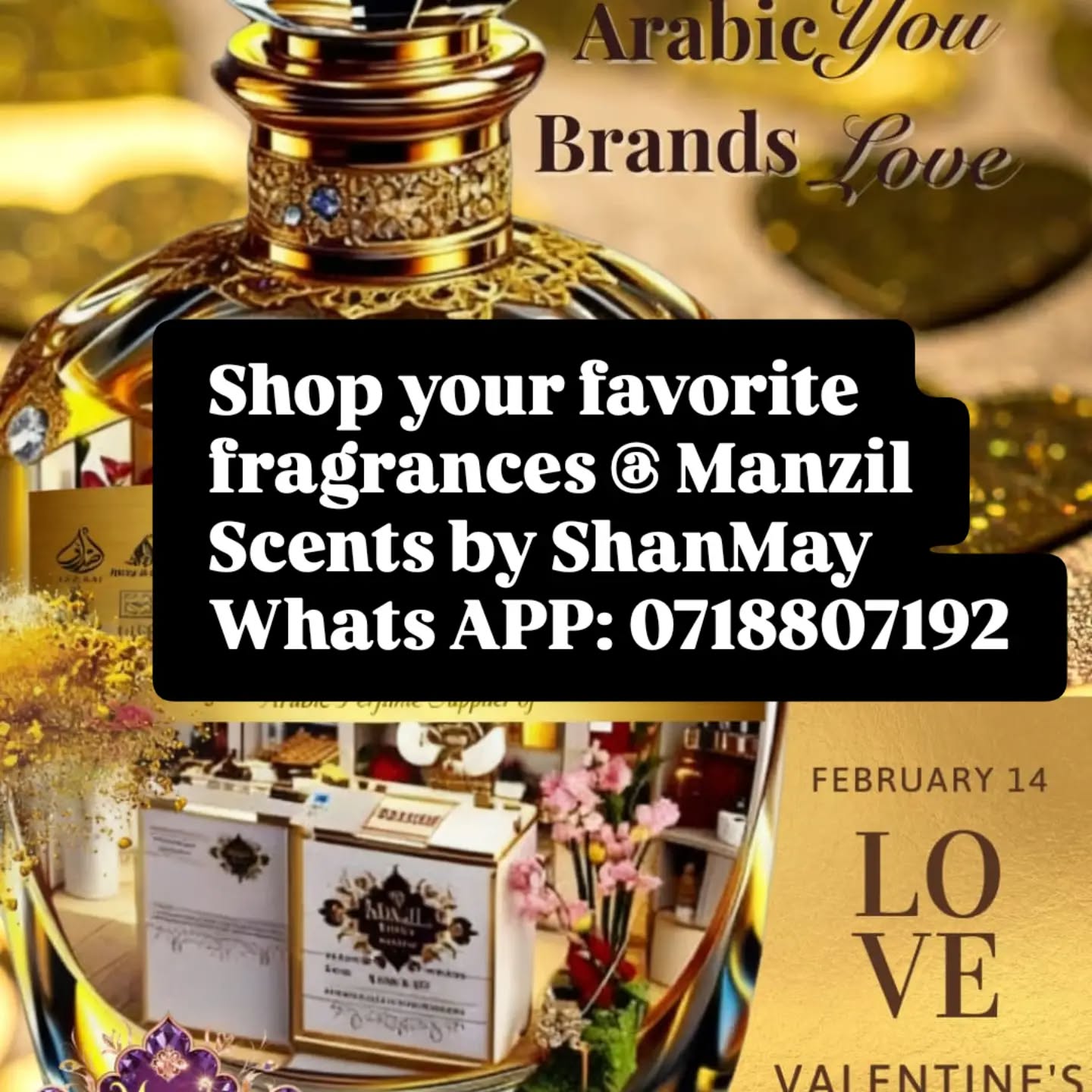 Make Valentines Day anything you want it to be, spoil loved ones, family, friends or YOU
Our store for Your Fragrance Destination
Cradleview Centre, Cnr Furrow and Hendrik Potgieter Road, Muldersdrift, Krugersdorp.
#loveyou #perfumesfromdubai #dubai #manzilscents
