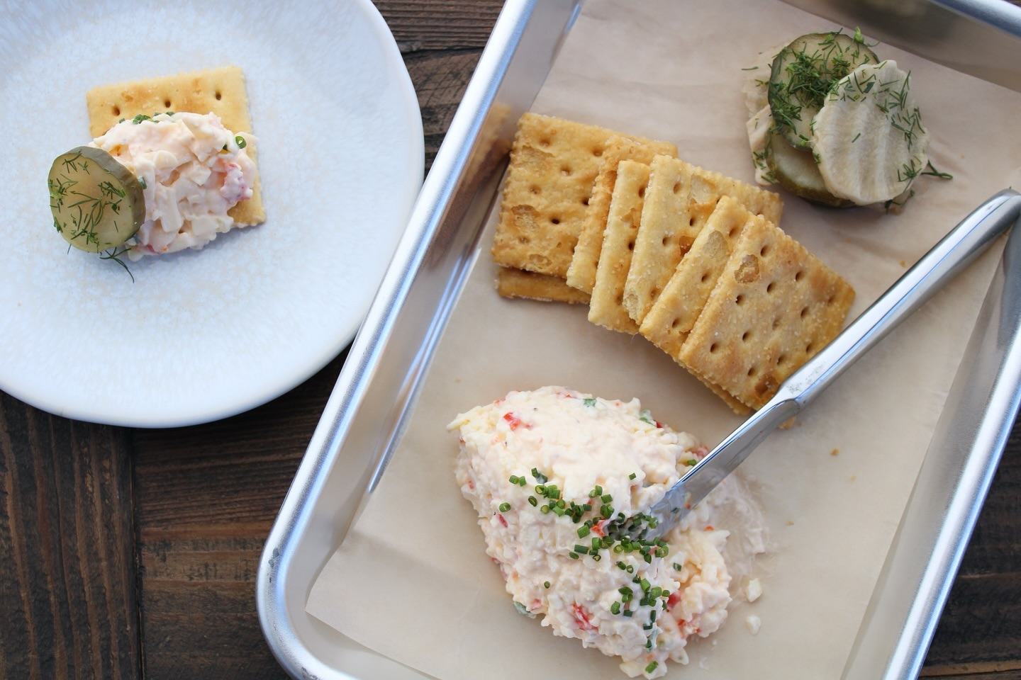 The House Signature of The Mercantile:
Pimento Cheese, Buttered Saltines, House Pickles
Simple, and oh so delicious!
#naplesfl #naplesfoodie #naplesfloridafoodie #foodphotography #recipedeveloper #foodphotographer #pimentocheese #bonitasprings #marcoisland #fortmyersbeach #fortmyersflorida