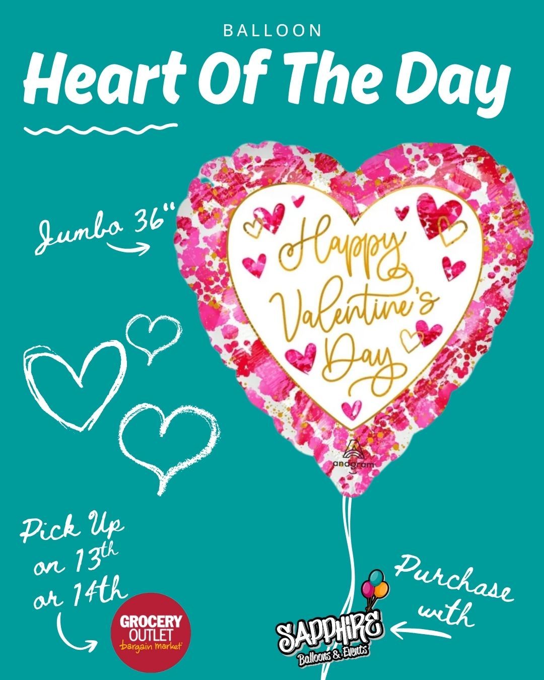 Todayās Heart of the Day is available for pre-sale š
Pre-order now and pick up at Mays Landing Grocery Outlet on February 13th or 14th, between 9amā6pm.
Limited quantities, fresh designs, and once pre-orders closeāitās gone.
Lock yours in and make Valentineās Day easy.
š Pick-up location: Mays Landing Grocery Outlet
š New Heart revealed every day at 6pm
#HeartOfTheDay
#ValentinesDayReady
#ShopLocalNJ
#MaysLanding
#ValentinesPreOrder
#BalloonLove
#SmallBusinessNJ
#ValentinesVibes