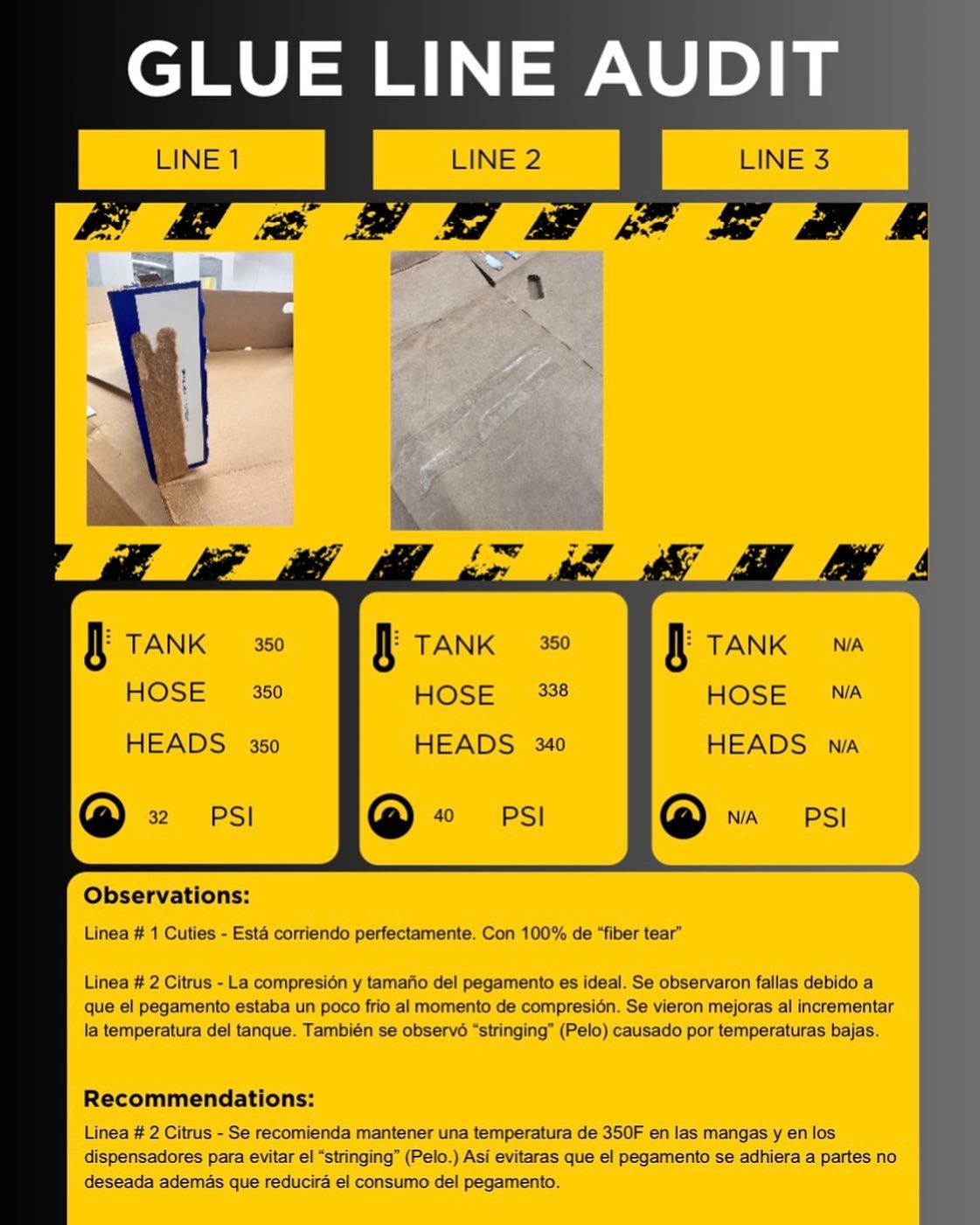 🔍Audit your glue lines and minimize downtime! 🛠️ We can inspect your lines and provide a report in English or Spanish.✨