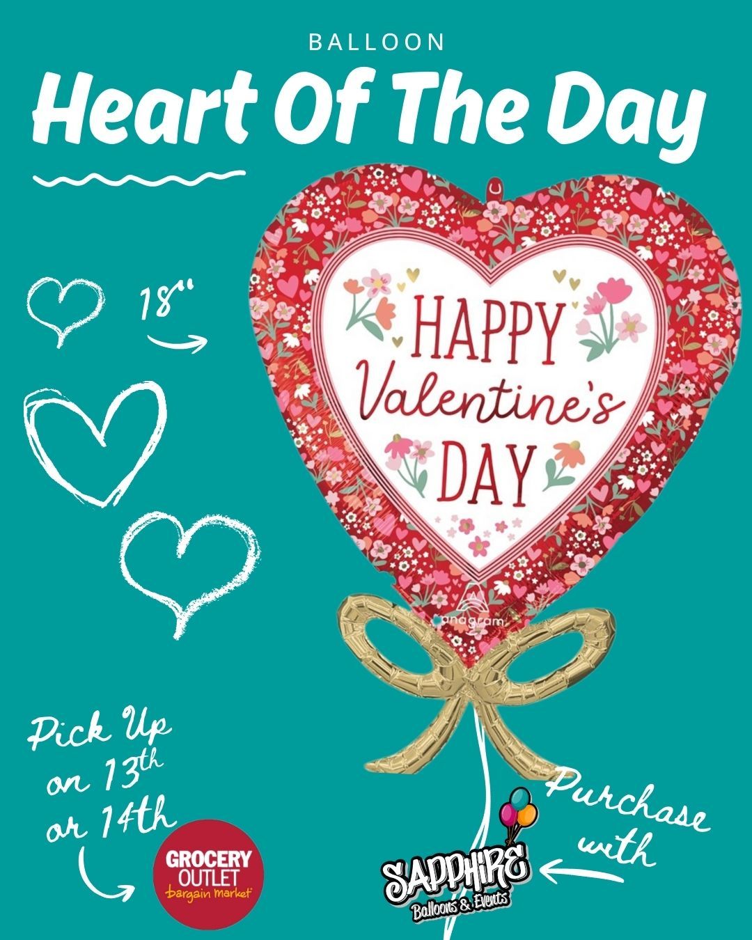 Todayās Heart of the Day is available for pre-sale š
Pre-order now and pick up at Mays Landing Grocery Outlet on February 13th or 14th, between 9amā6pm.
Limited quantities, fresh designs, and once pre-orders closeāitās gone.
Lock yours in and make Valentineās Day easy.
š Pick-up location: Mays Landing Grocery Outlet
š New Heart revealed every day at 6pm
#HeartOfTheDay
#ValentinesDayReady
#ShopLocalNJ
#MaysLanding
#ValentinesPreOrder
#BalloonLove
#SmallBusinessNJ
#ValentinesVibes