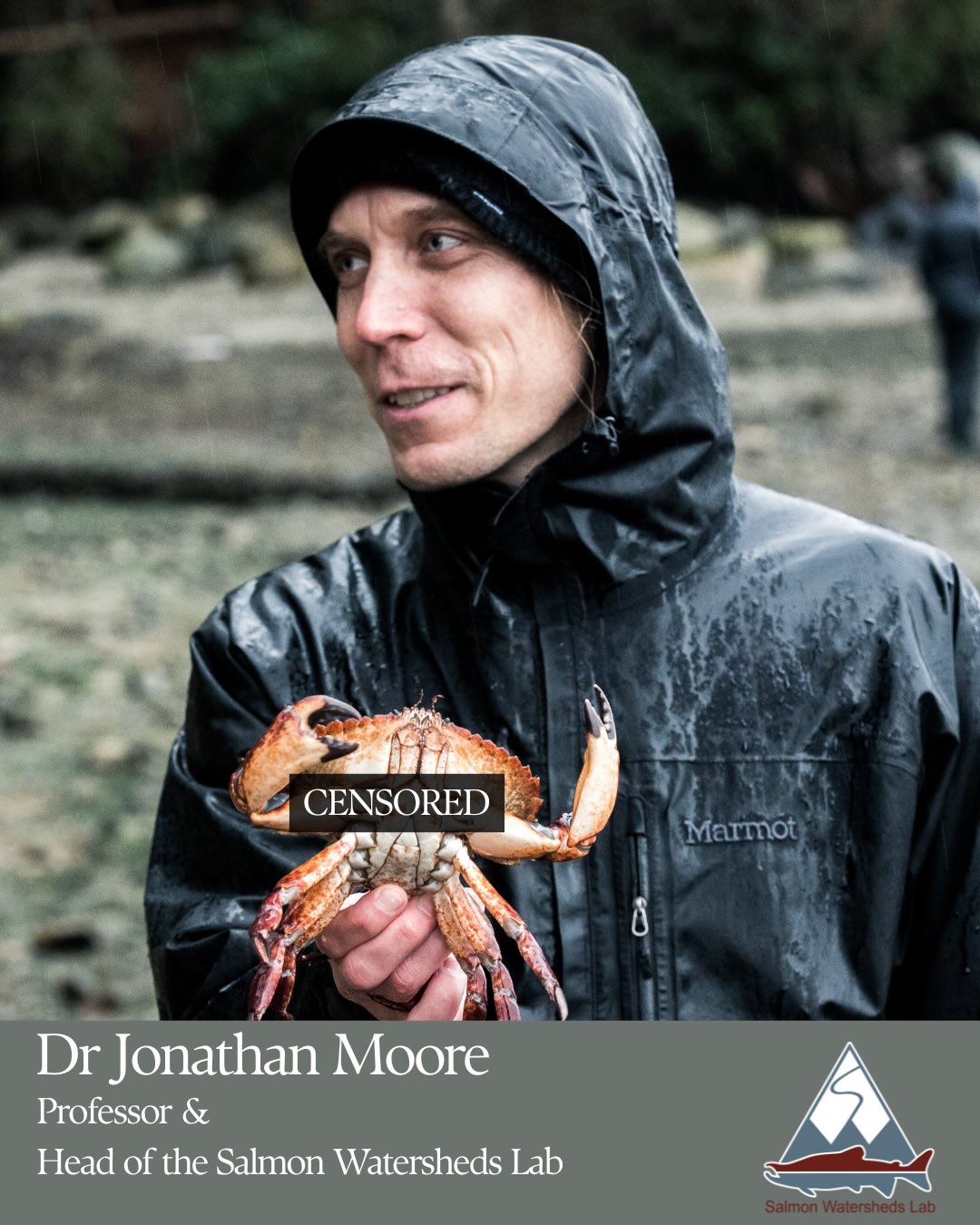 Meet the team!
We’re kicking off a new series where we introduce you to the brilliant minds of the Salmon Watersheds Lab, starting with our fearless leader, Jon! Stay tuned to learn more about what we are up to this year.
Note: No crabs were studied in the making of this post