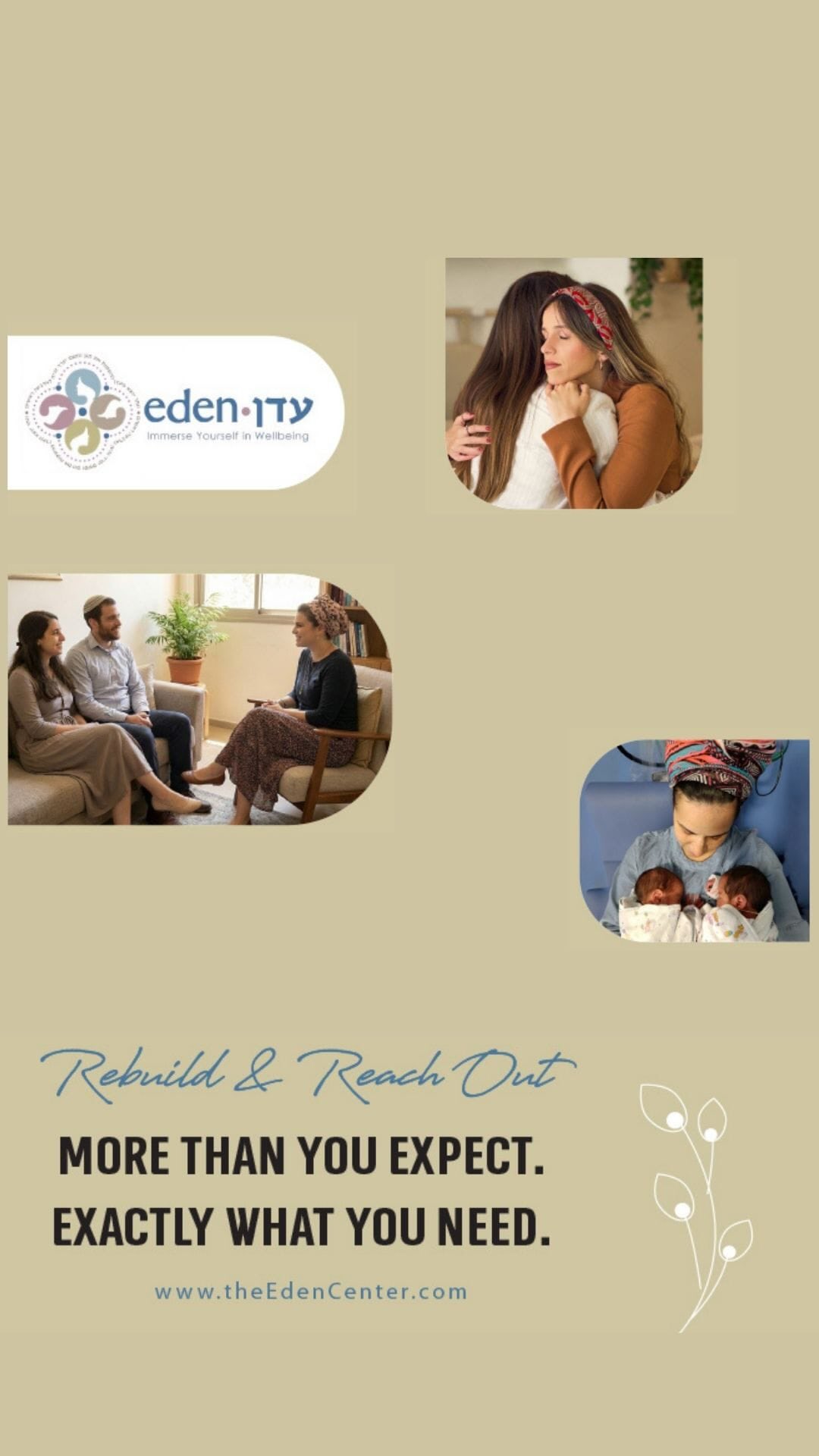 These voices. These stories. This is why we’re here.
Tomorrow, we’re launching a 3-day campaign to ensure The Eden Center can continue showing up for Jewish women, whether they’re navigating menopause, searching for the right kallah teacher, supporting a friend through infertility, or facing questions they never expected to have.
Over the past decade, we’ve walked alongside thousands of women through life’s most tender moments. And we’re not stopping now.
Tomorrow, we’re asking you to be part of making this work possible.
The campaign launches TOMORROW.
Link goes live then. Be ready. 💚