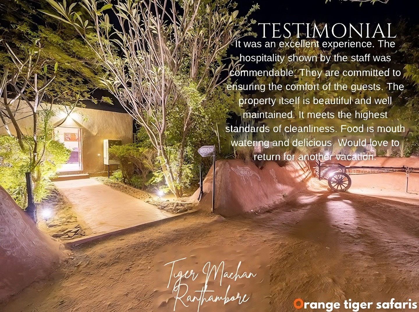 Thank you for your kind words about
Tiger Machan Ranthambore!
We’re happy to provide a serene escape amidst nature’s beauty. Your unforgettable experience is our top priority!
Experience luxury and contact us for more inquiries and bookings :
+91 99505 21870
tigermachan@ymail.com
https://www.ranthamboretigermachan.com
#explorepage #getaway #tigermachan #reelitfeelit #ranthamborediaries #rajasthantourism #ranthambore #tentstay #india #reelsindia #staycation #landoftigers #travel #tigersafari #travelgoals #exploreindia #incredibleindia #ranthamborenationalpark #sawaimadhopur #explore #rajasthan #reels #safari #resortinranthambore #luxurytravel #fyp #MachanSafaris #Orangetigersafaris #farmtotable
{TigerMachanResort , Ranthambore,
RanthamboreNationalPark,TigerSafari,LuxuryTentStay,SafariAdventure,WildlifePhotography,TravelRanthambore,ExploreRanthambore,SafariExperience,RanthamboreWildlife,TravelIndia,JungleResort,TigerWatching,EcoTourism,NatureLovers,TentResort,WildlifeConservation,IndianSafari,RanthamboreTrip,SafariLodge,AdventureTravel,WildernessEscape,TravelDiary,NatureGetaway,LuxurySafari,JungleRetreat,RanthamboreAdventure,TravelInspiration,SafariJourney}