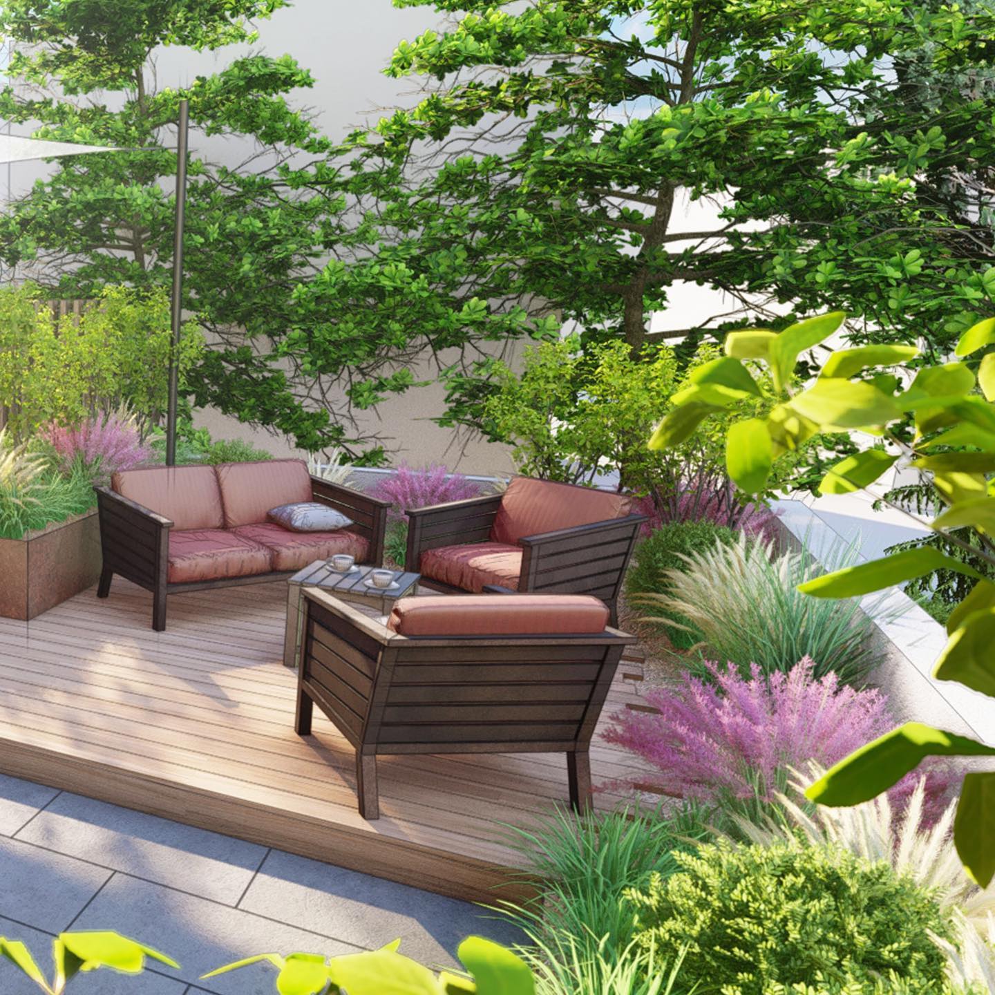 Projet d'embellissement d'une terrasse à Pully. 🌺🌸🌼
.
.
.
#bgap #begreen #landscapedesign #architecturepaysagere #terrassedesign