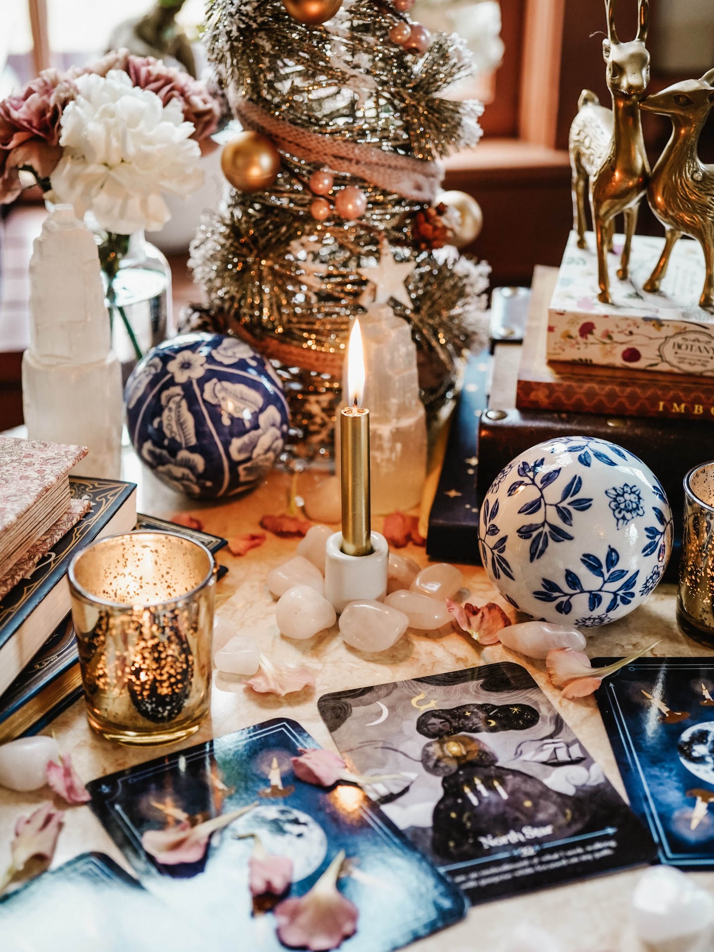 ✨🕯️ Blessed Imbolc. ❄️✨
With candle bright and spirit clear, may what you seek begin to draw near. From quiet rest to inspired flame, may creativity rise and remain.
Imbolc is an ancient festival, rooted in the turning of the Wheel of the Year. Marking the midpoint between winter and spring, it honors the subtle but powerful shift from stillness toward growth. As the wheel turns, each season offers not just a change in the land, but an invitation for our inner world. Winter teaches rest, reflection, and patience, while Imbolc gently asks us to prepare for renewal, planting intentions that will blossom as the months unfold.
🔥 This sacred time is closely tied to Brigid, a Celtic goddess of fire, poetry, healing, and craft. She is the keeper of the hearth flame and the spark of inspiration, a guardian of both home and creativity. Brigid’s fire is not one of destruction, but of illumination. She reminds us that clarity often comes quietly, and that creation begins with a single ember tended with care.
For those seeking to celebrate Imbolc deeper, many turn to herbs like rosemary for remembrance, basil for inspiration, and bay leaf for intention setting. Crystals such as clear quartz, garnet, and amethyst can support clarity, motivation, and inner alignment.
🌕 Tonight’s full moon magnifies the quiet magick of Imbolc, bringing insight to what is ready to grow and what must be left behind. Allow time for tools to recharge under the gaze of the moon, as well as leave out jars with water to collect the energy of this time.
Imbolc is a beautiful time to shift your mindset from rest to readiness. Gently ask yourself what wants to be nurtured, what spark deserves your attention, and what intentions you are ready to tend as the light grows stronger. Join us in the shop to gather everything you need for your all your rituals and seasonal magick. ✨
#Imbolc #TeaAndTarot #WitchLife #Connecticut WinterMagick