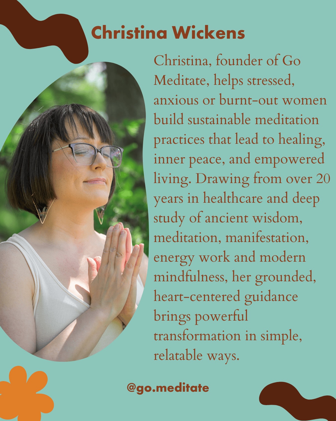 Iโm so happy to introduce another one of the inspiring presenters who will be supporting Self Care Day: Release & Recenter ๐ค
Christina, founder of Go Meditate, supports stressed, anxious, and burnt-out women in building sustainable meditation practices that foster healing, inner peace, and empowered living. Her work is grounded, compassionate, and deeply human. With over 20 years of experience, Christina brings a steady, heart-centred presence that helps people soften, settle, and reconnect with themselves in simple, accessible ways.
During Self Care Day, Christina will be guiding meditation practices designed to support nervous system regulation, inner calm, and a sense of coming home to yourself.
Itโs such an honour to have her wisdom and care woven into this day.
๐๏ธ February 28 | 10:00 a.m. โ 3:00 p.m.
๐ฟ Limited spots available.
โจ Link in bio to join us!
If youโve been craving rest, clarity, and community, this experience was created with you in mind.
#SelfCare #YegEvents #Yeg