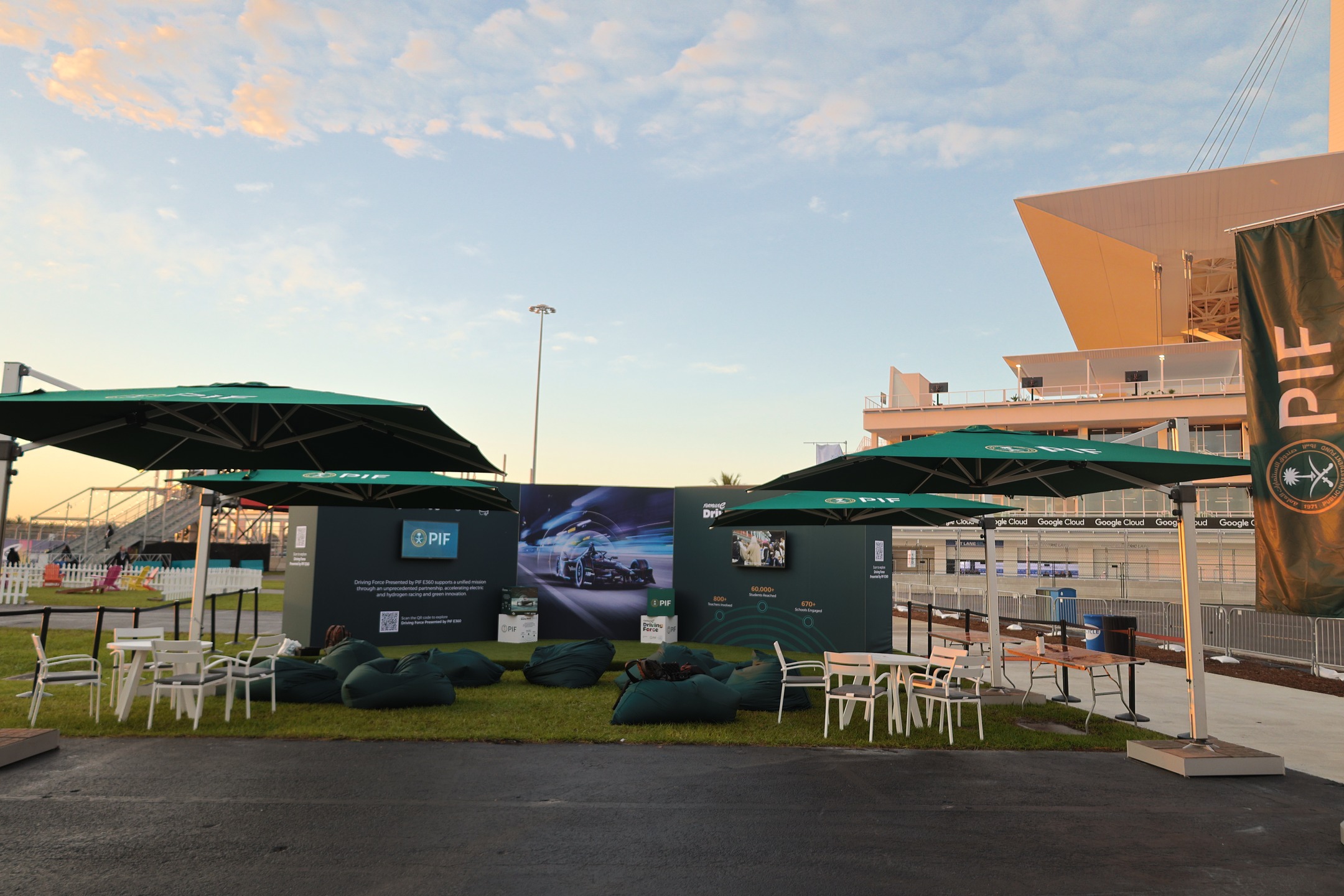Last week, our US team delivered a custom structure for @publicinvestmentfund, proud partners of @fiaformulae, positioned right beside the track at the Miami race 🇺🇸⚡
The space served not only as a cool, shaded sit-down area for guests to recharge, but also as a hub for Driving Force Presented by PIF, a program that helps young people explore sustainability and future mobility through simple, hands-on learning.
Bold branded walls and a premium finish helped bring PIF’s Electric 360 vision to life, creating an engaging environment for fans, families, students and teachers alike.
Huge thanks to our team on the ground and to PIF for another fantastic collaboration. We're excited to keep this momentum going throughout the season!
Read more details on our website.
#ProvisionEvents #FormulaE #BrandExperience #PIF #SportsMarketing #FanEngagement