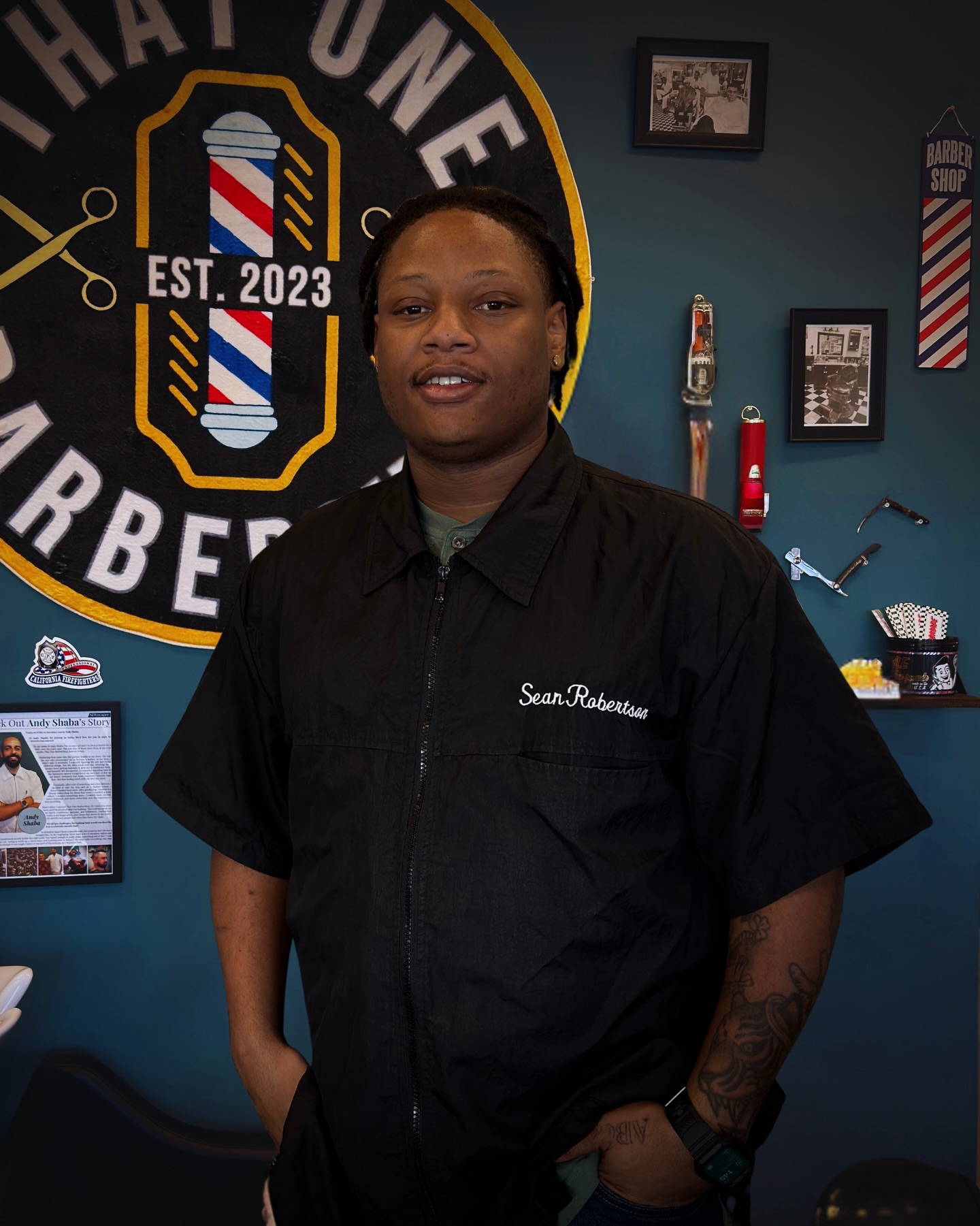 New barber at the shop, welcoming Sean to the That One family.
This is a big step for the shop and I’m excited to have him here.
Sean brings solid energy, attention to detail, and real pride in his work.
If you’re looking for a clean cut and a great experience in Poway, he’s your guy.