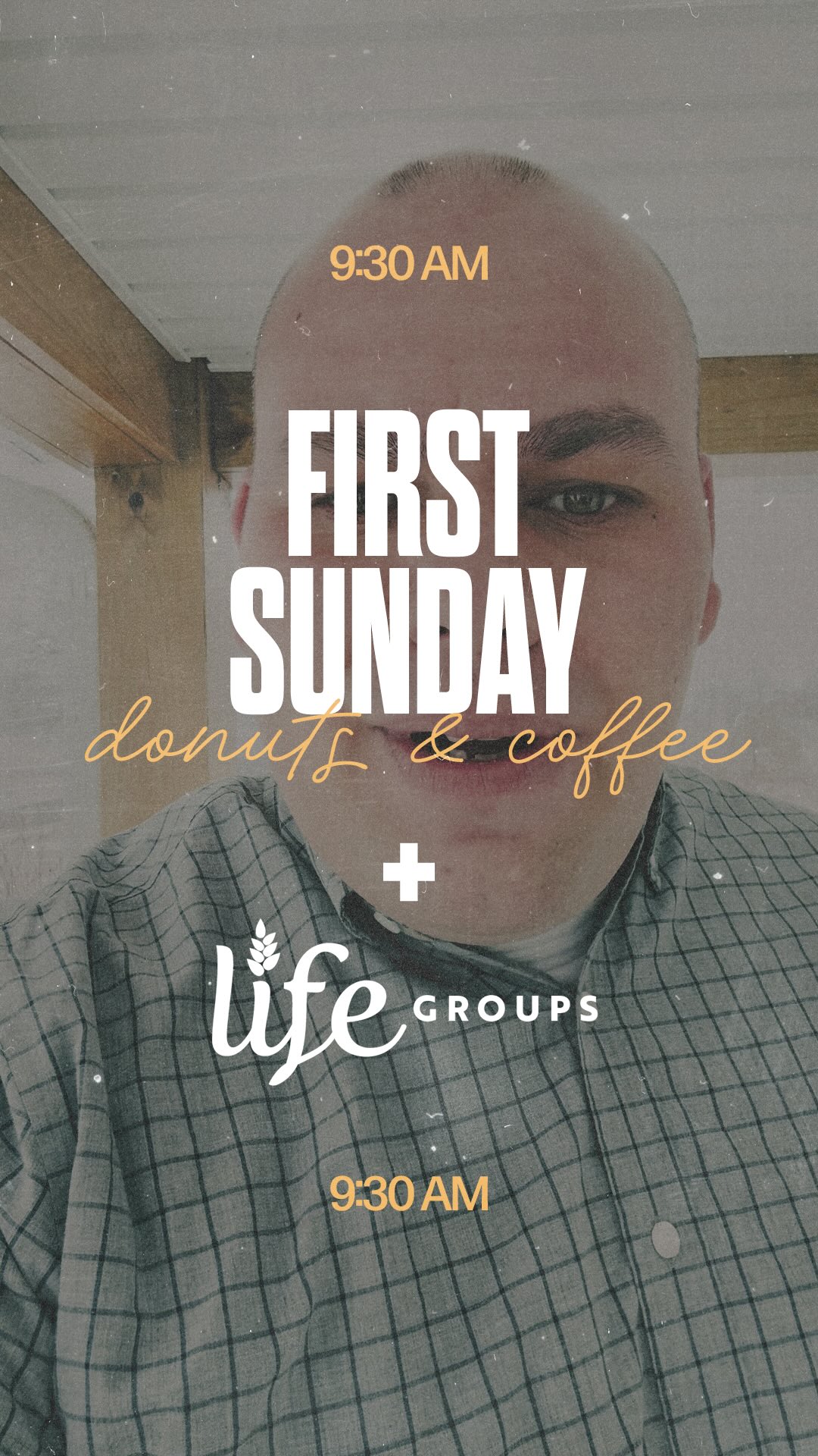 🍩 It’s First Sunday Donuts time again! Come early, grab something sweet, and sign up for a LifeGroup. Community starts here—see you at 9:30 AM!